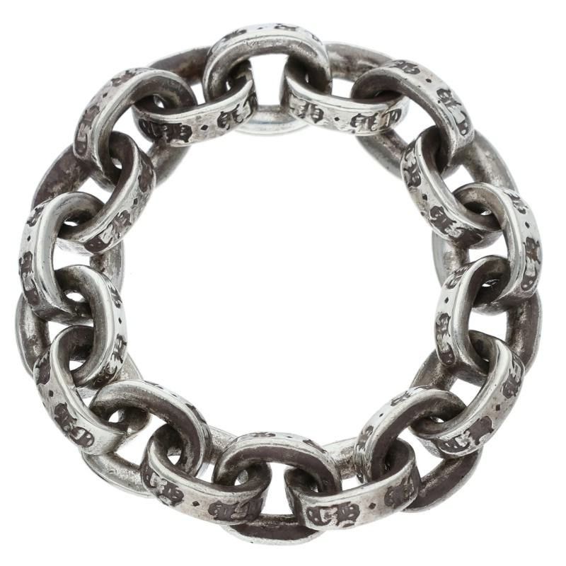 Chrome Hearts Paper Chain Silver Ring Size Us 6.5, Men's