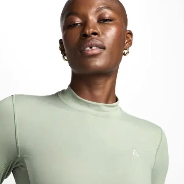 Nike ACG Nike ACG Shirt Womens M Dri-FIT ADV Long Sleeve Top Mock Goat Rocks Green 90s Rock Mens Womens Girls Boys Size M / US 6-8 / IT 42-44 - 4 Thumbnail