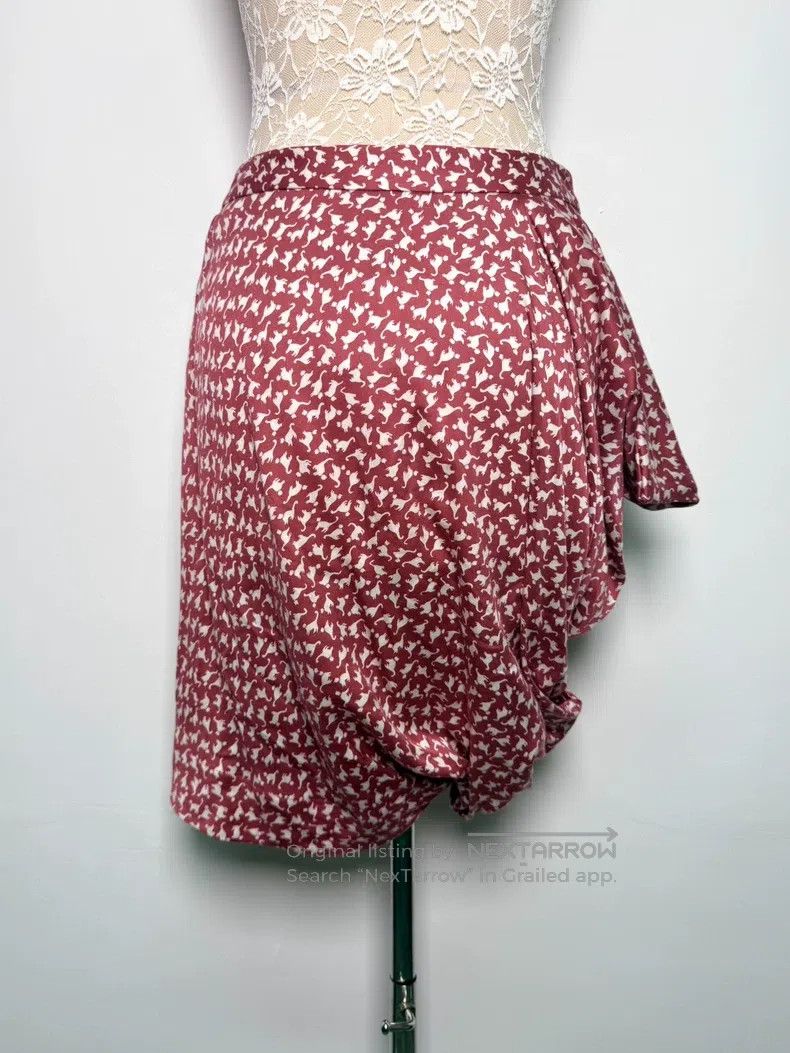 Vivienne Westwood Vivienne Westwood size 3 Grapefruit Pink Cat Pattern Asymme Size 23" - 4 Thumbnail