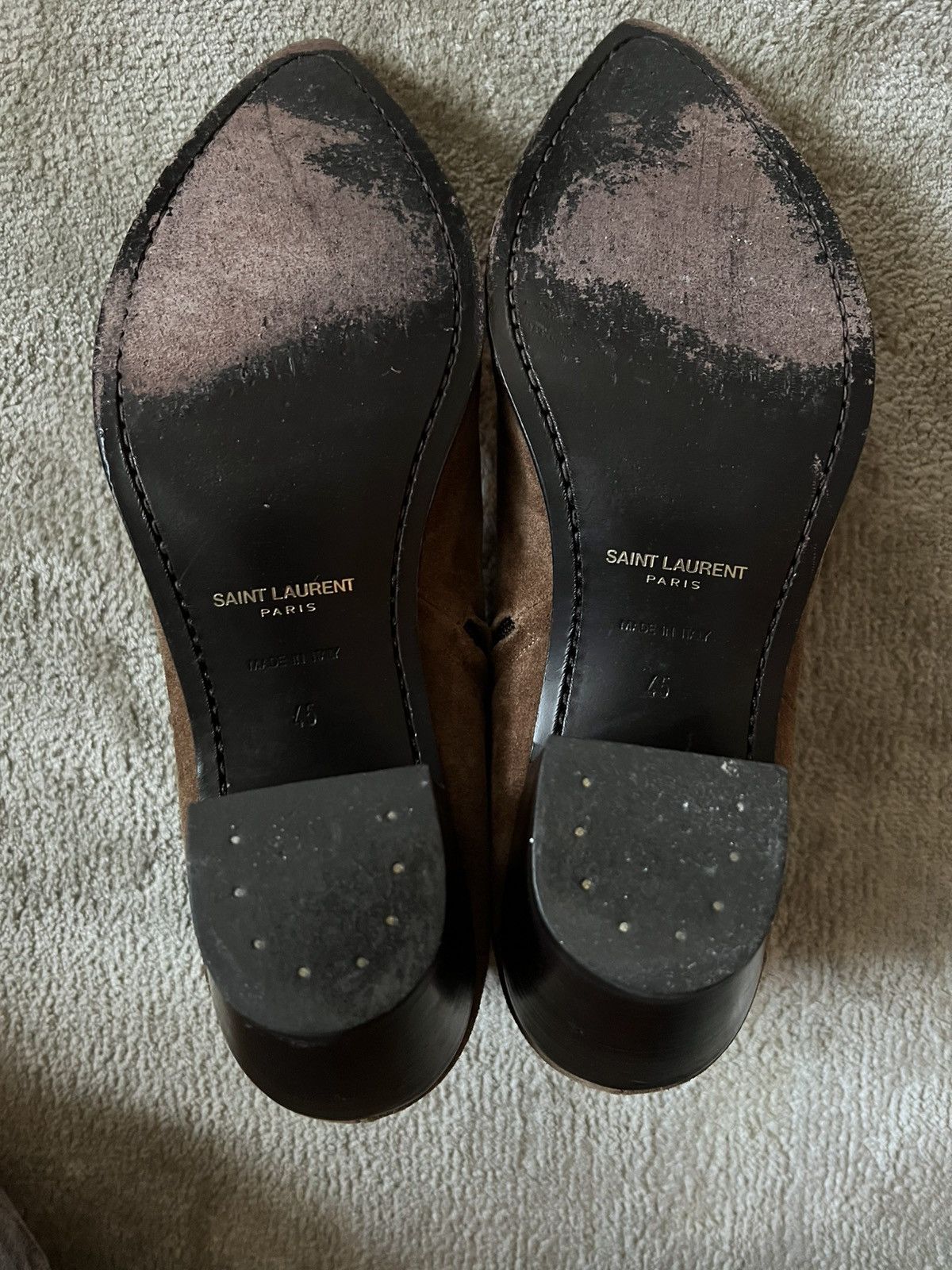 Saint Laurent Paris Brown Suede Finn 60 Size US 12 / EU 45 - 4 Thumbnail