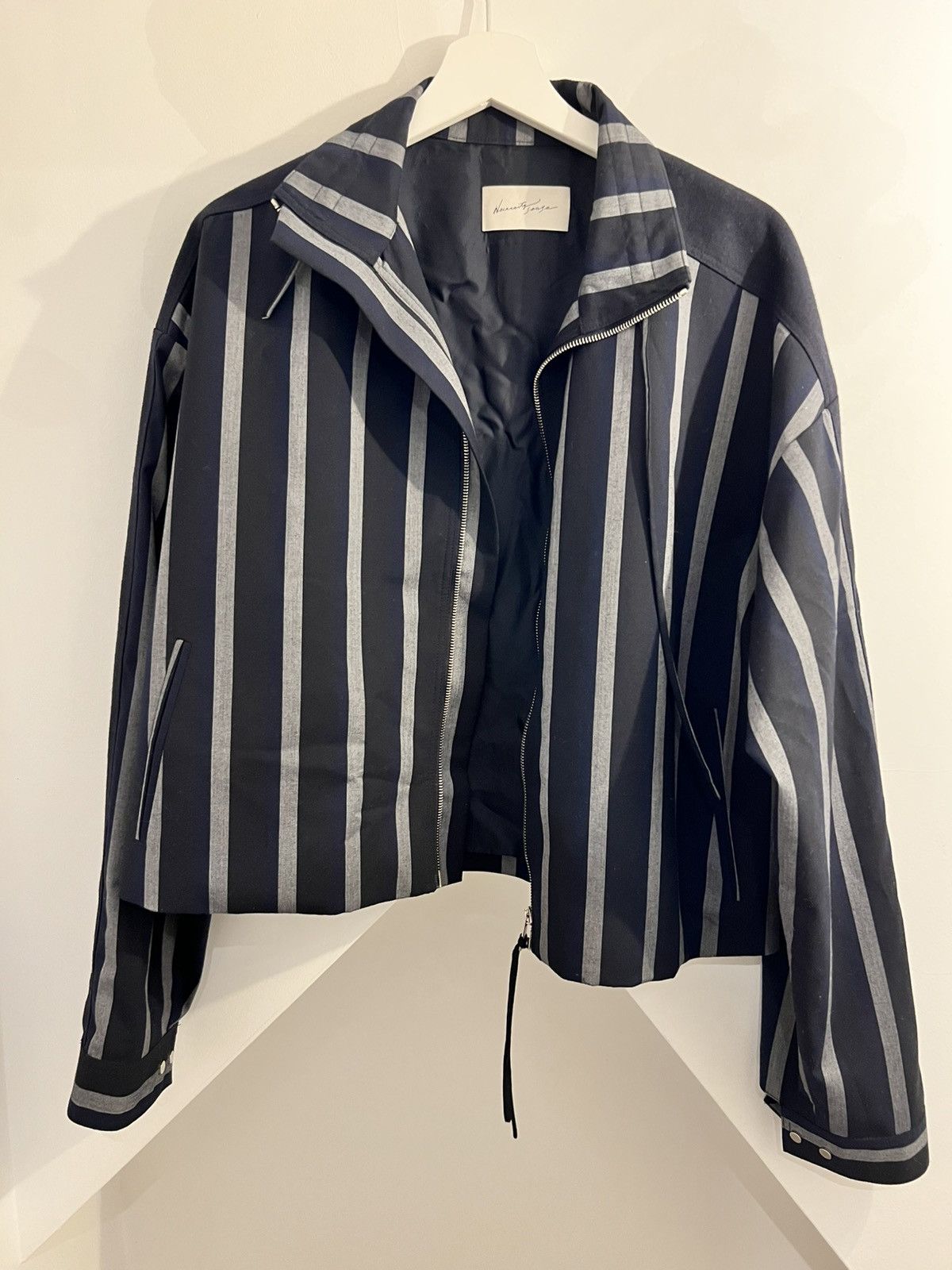 NE.SENSE Pinstripe Boxy Jacket Size US S / EU 44-46 / 1 - 1 Thumbnail