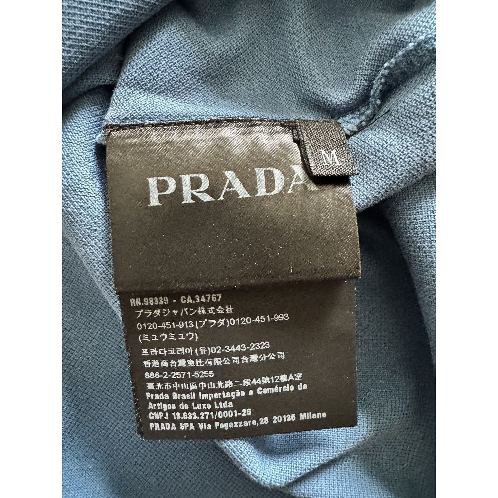 Prada Prada Milano Chest Mini Text Logo Size US M / EU 48-50 / 2 - 4 Thumbnail