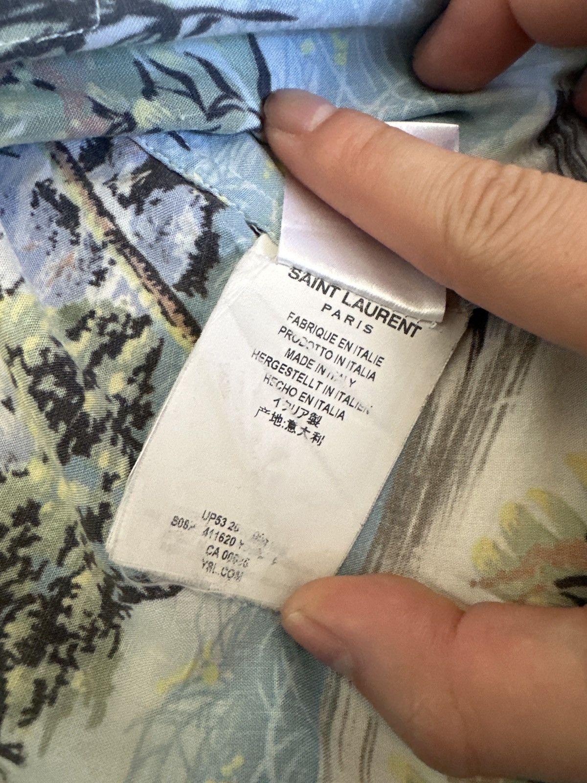 Yves Saint Laurent Beach wave shirt Size US L / EU 52-54 / 3 - 3 Thumbnail
