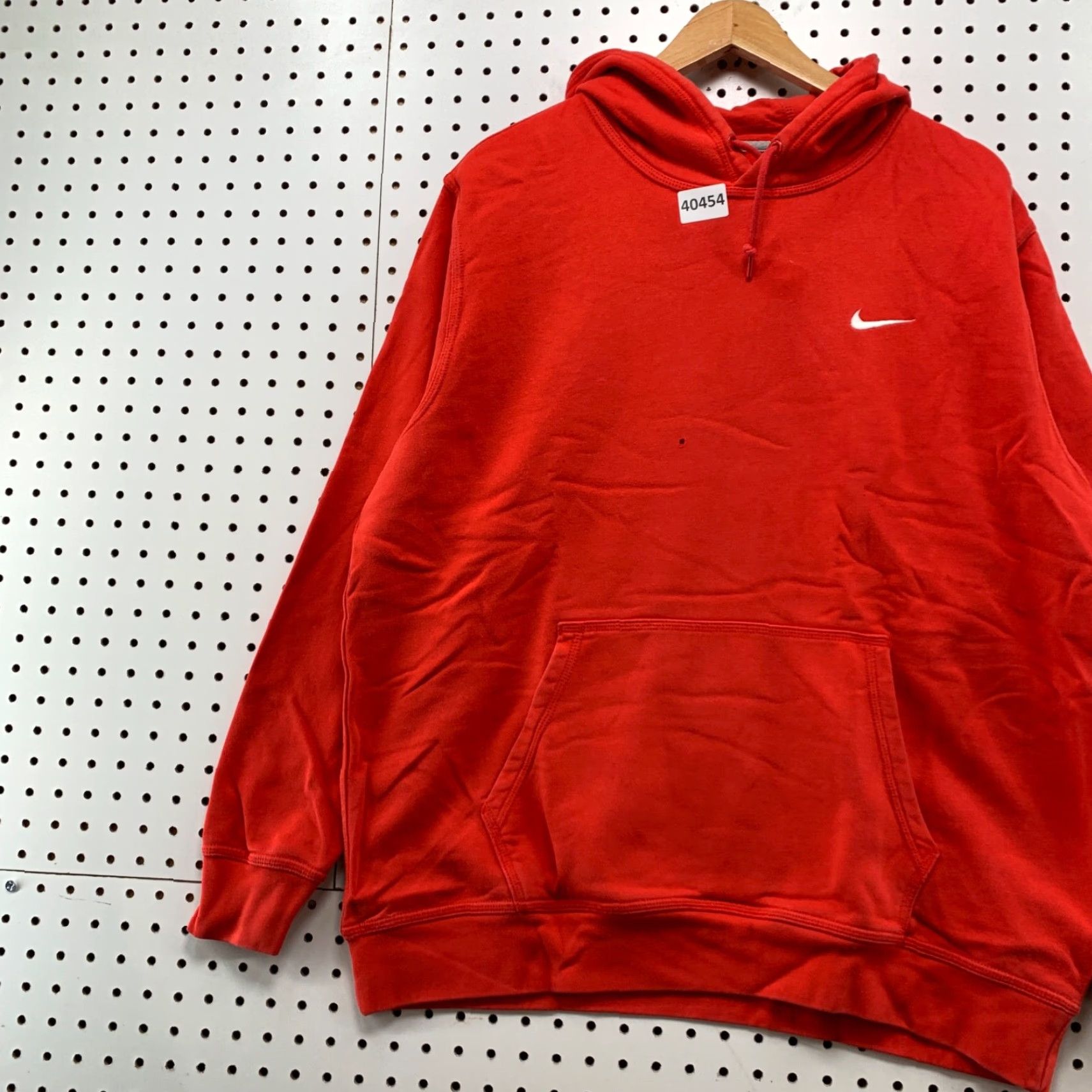 Nike VINTAGE Nike Hoodie Sweatshirt Mens XL Orange White Swoosh Pullover Dressed Up 90s Size US XL / EU 56 / 4 - 5 Thumbnail