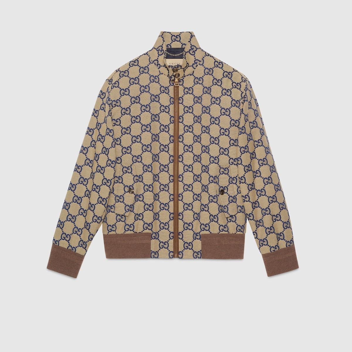 Gucci oc11z1025 Maxi GG Canvas Zip Jacket in Multicolor Size US M / EU 48-50 / 2 - 1 Thumbnail