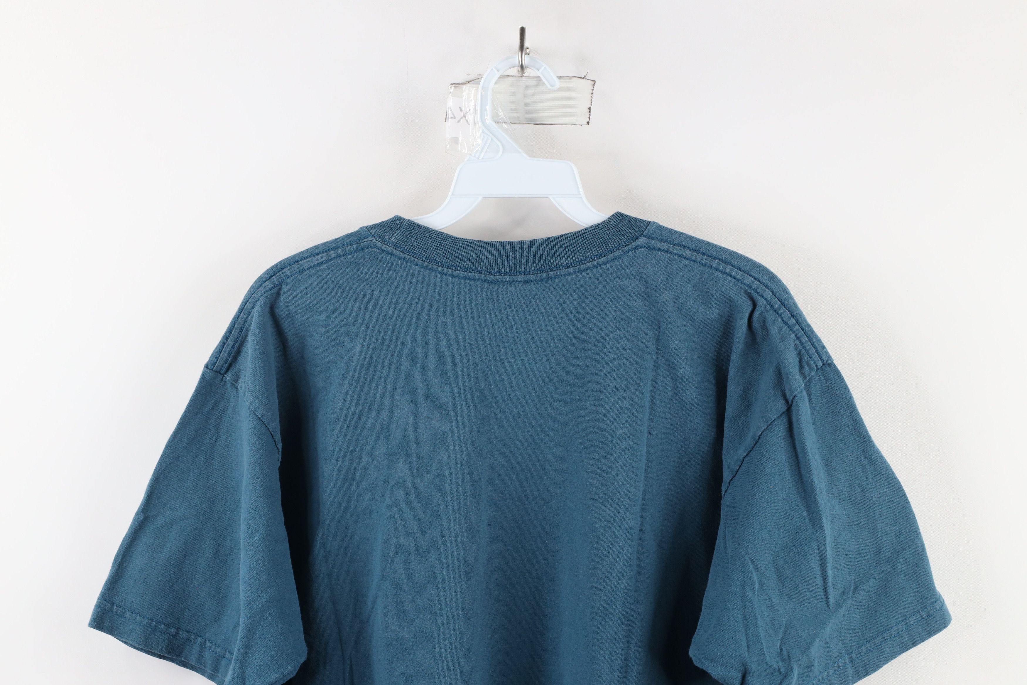 Vintage Vintage 90s Streetwear Out West Virginia T-Shirt Blue USA Size US L / EU 52-54 / 3 - 8 Thumbnail