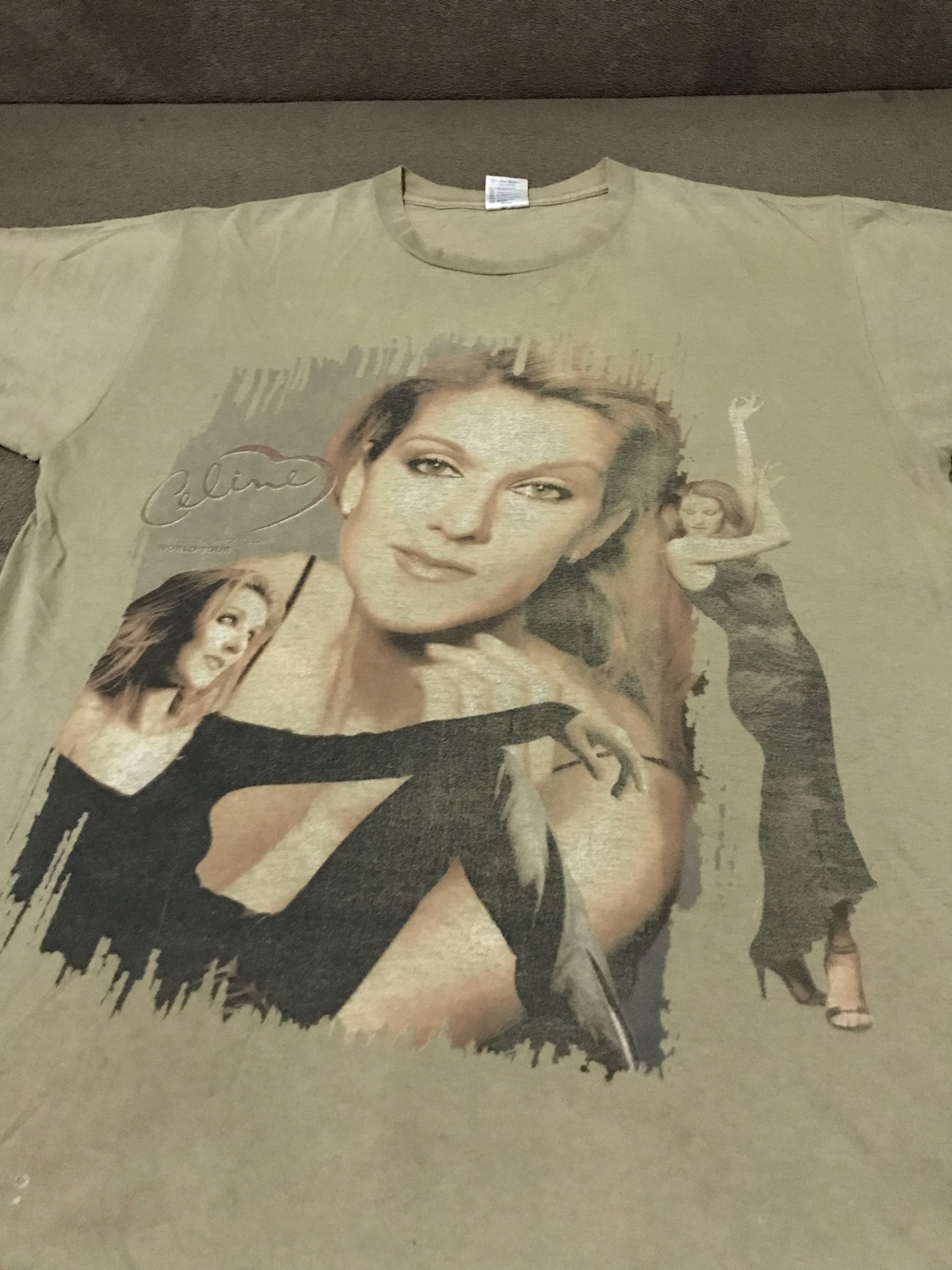 Vintage Celine Dion 1999 Tour Shirt Madonna Mariah Carey