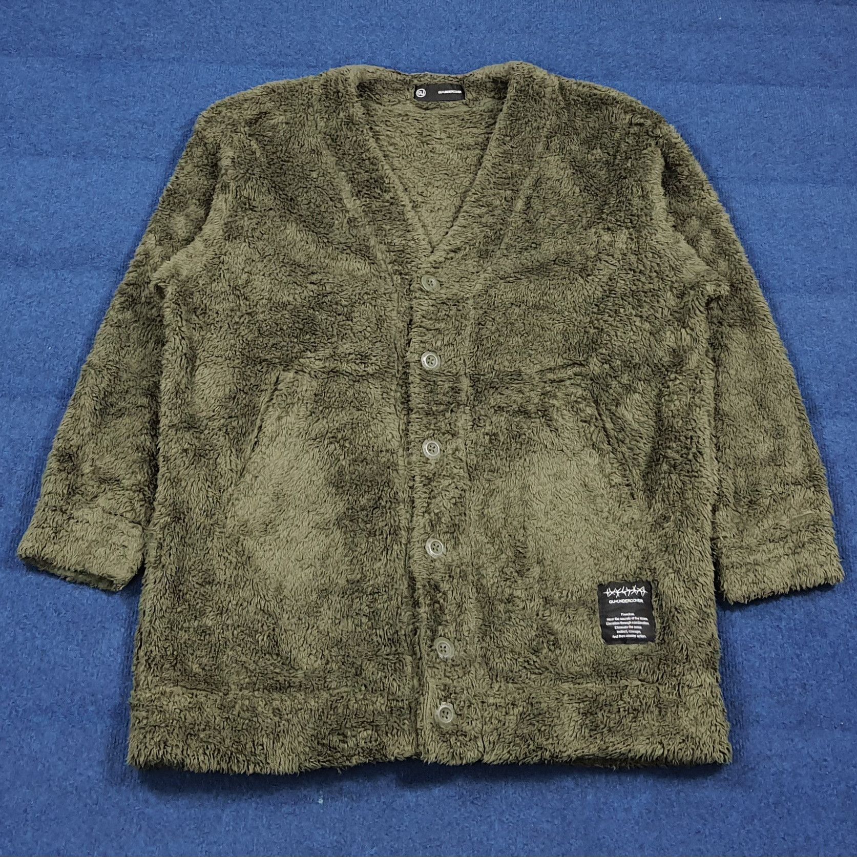 Undercover × Uniqlo Uniqlo x Undercover Fleece Custom Logo Jacket C287N14 Size US L / EU 52-54 / 3 - 3 Thumbnail