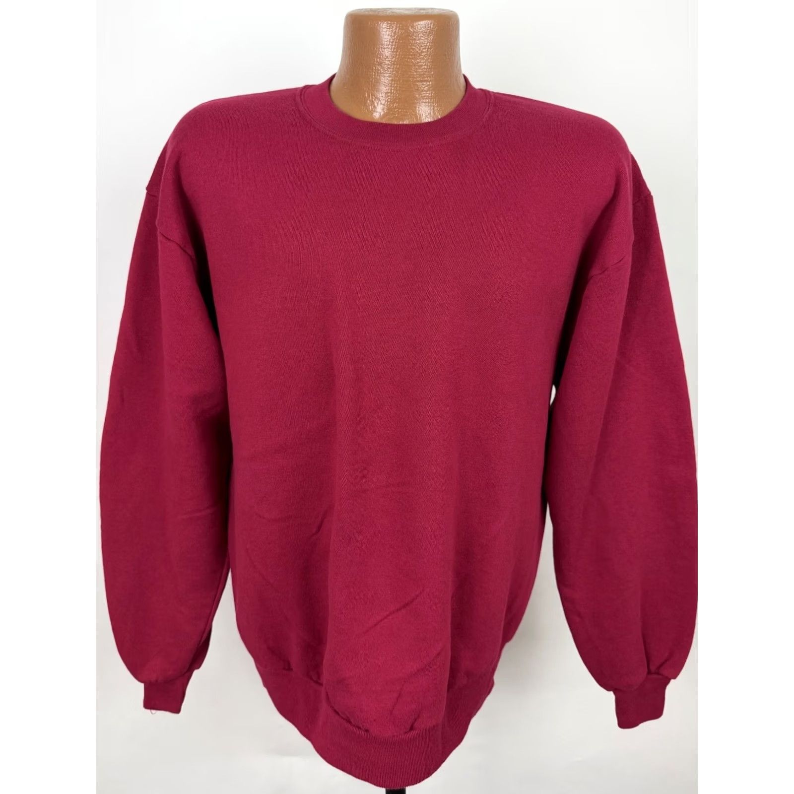 Jerzees VINTAGE Jerzees Sweatshirt Mens Large 90s Berry Red Crewneck USA Made Size US L / EU 52-54 / 3 - 2 Thumbnail