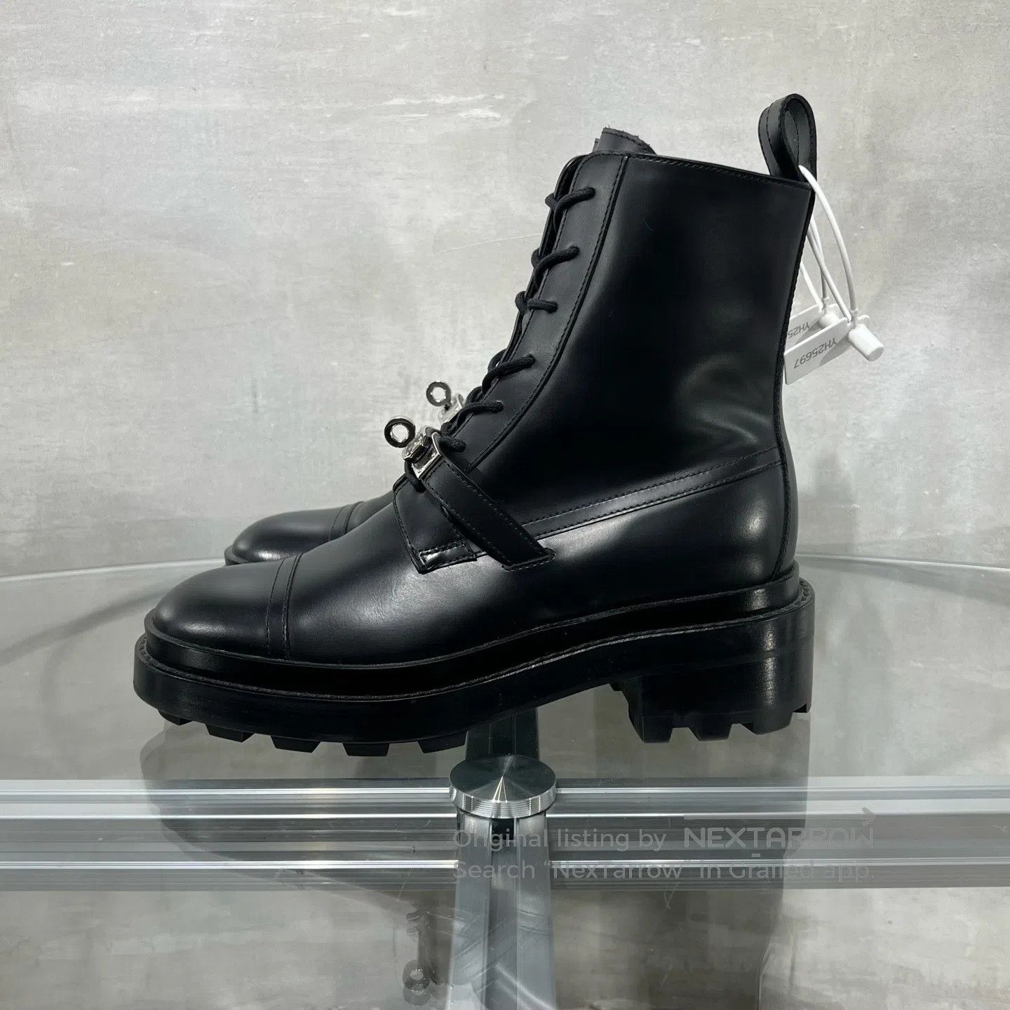 Hermes Hermes Kelly in black Martin boots Size US 5.5 / IT 35.5 - 3 Thumbnail