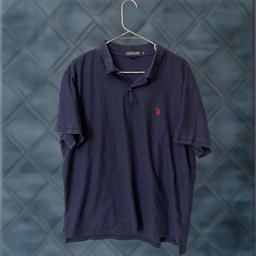 U.S. Polo Assn. U.S. Polo Assn. Performance Pique Polo Shirt Navy Blue 2XL Men’s Short Sleeve Shirt Size US XXL / EU 58 / 5 - 1 Thumbnail
