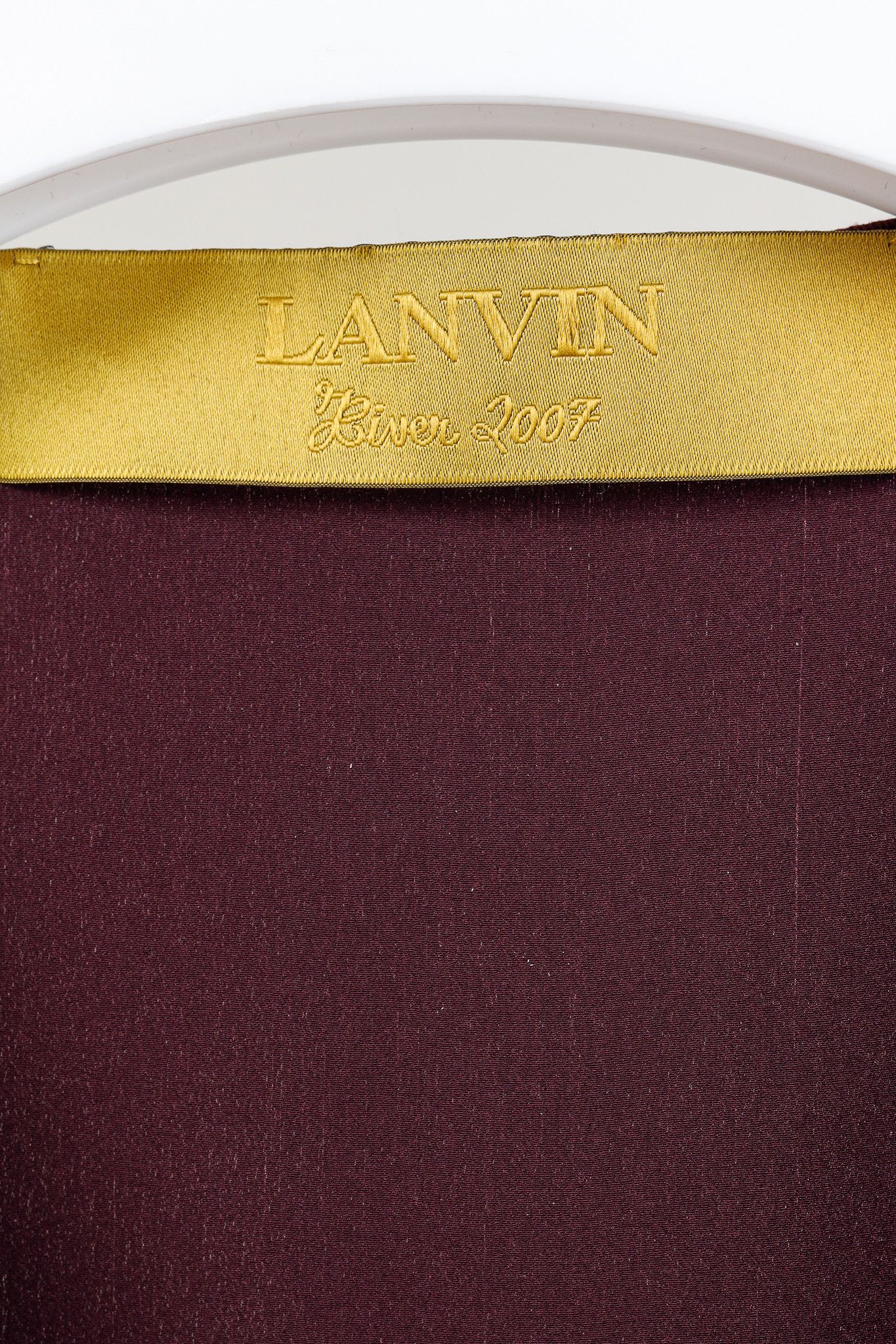 Lanvin Lanvin Winter 2007 Purple Wine Silk Midi Drape Front Dress Size M / US 6-8 / IT 42-44 - 7 Thumbnail