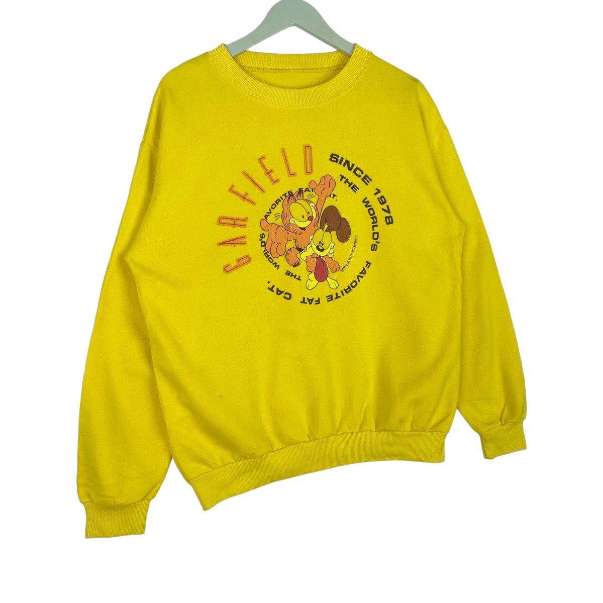 Other Garfield Sweatshirt Yellow Crewneck Pullover Jumper Size US M / EU 48-50 / 2 - 4 Thumbnail