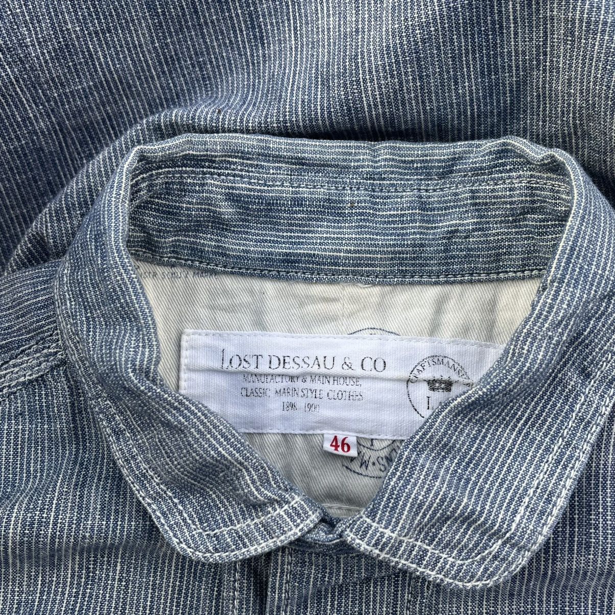 Japanese Brand Lost dessau hickory chambray shirt Size US M / EU 48-50 / 2 - 4 Thumbnail