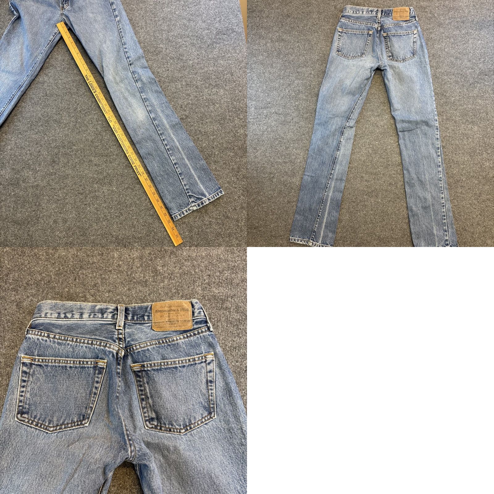 Abercrombie & Fitch Abercrombie & Fitch Jeans Slim Straight Ultra High Rise 0 Women Blue 90s Y2K Curve Love Vintage No Size 25" / US 0 / IT 36 - 8 Thumbnail