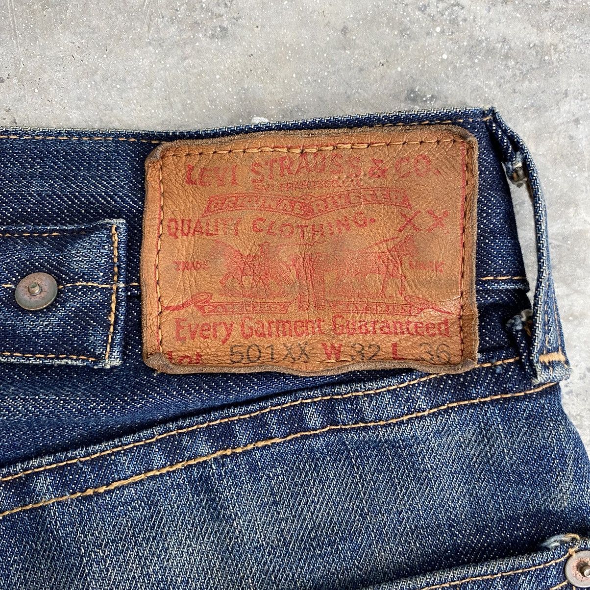 Levi's Vintage Levis 501XX Big E LVC Buckle Back Selvedge Jeans Size US 30 / EU 46 - 14 Thumbnail