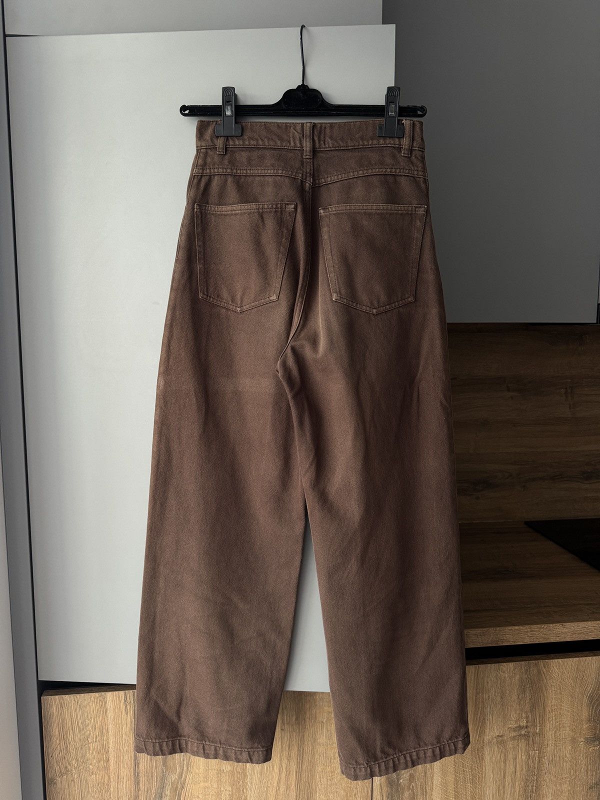 Nanushka Nanushka Wide Leg High-Waisted Brown Jeans Size 26" / US 2 / IT 38 - 3 Thumbnail