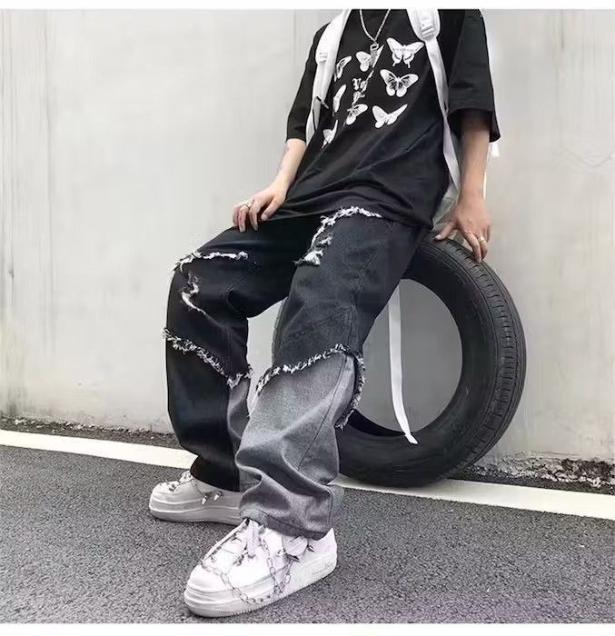 Japanese Brand Casual Vintage Straight Leg KPOP Style Size US 32 / EU 48 - 4 Thumbnail