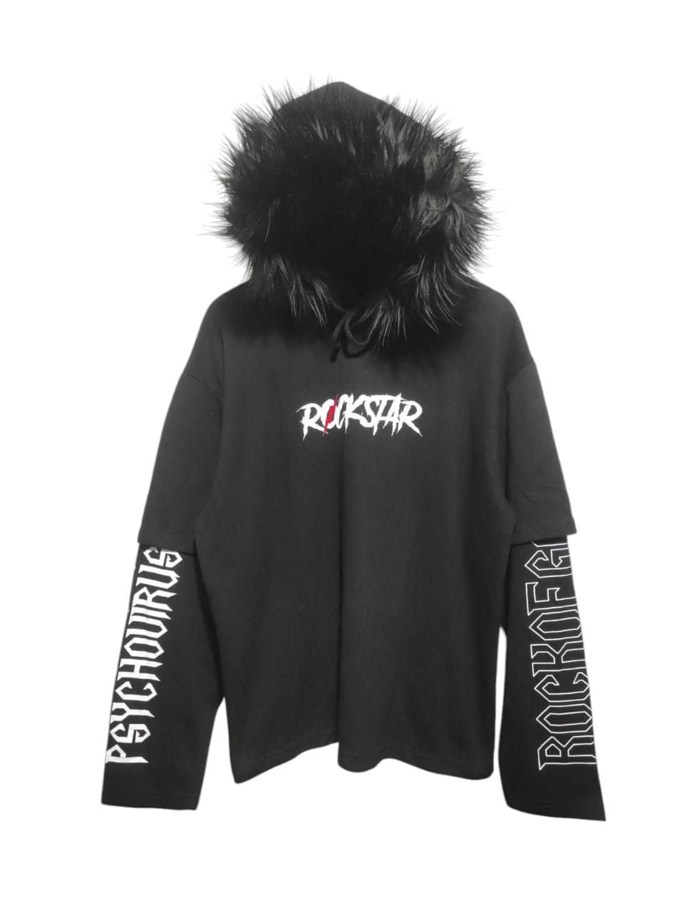 Japanese Brand Rock Psycho fur hoodie ifsix LGB style Size US L / EU 52-54 / 3 - 1 Thumbnail