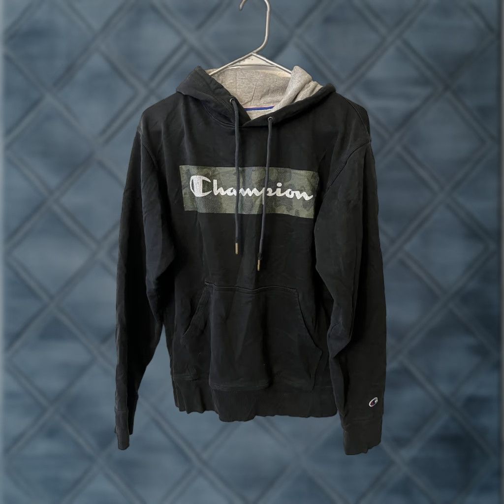 Champion Champion Hoodie Shirt Mens Small Long Sleeve Black Tee Athletic Logo Athletic Sports Hooded Mens Regular Size S Size US S / EU 44-46 / 1 - 1 Thumbnail