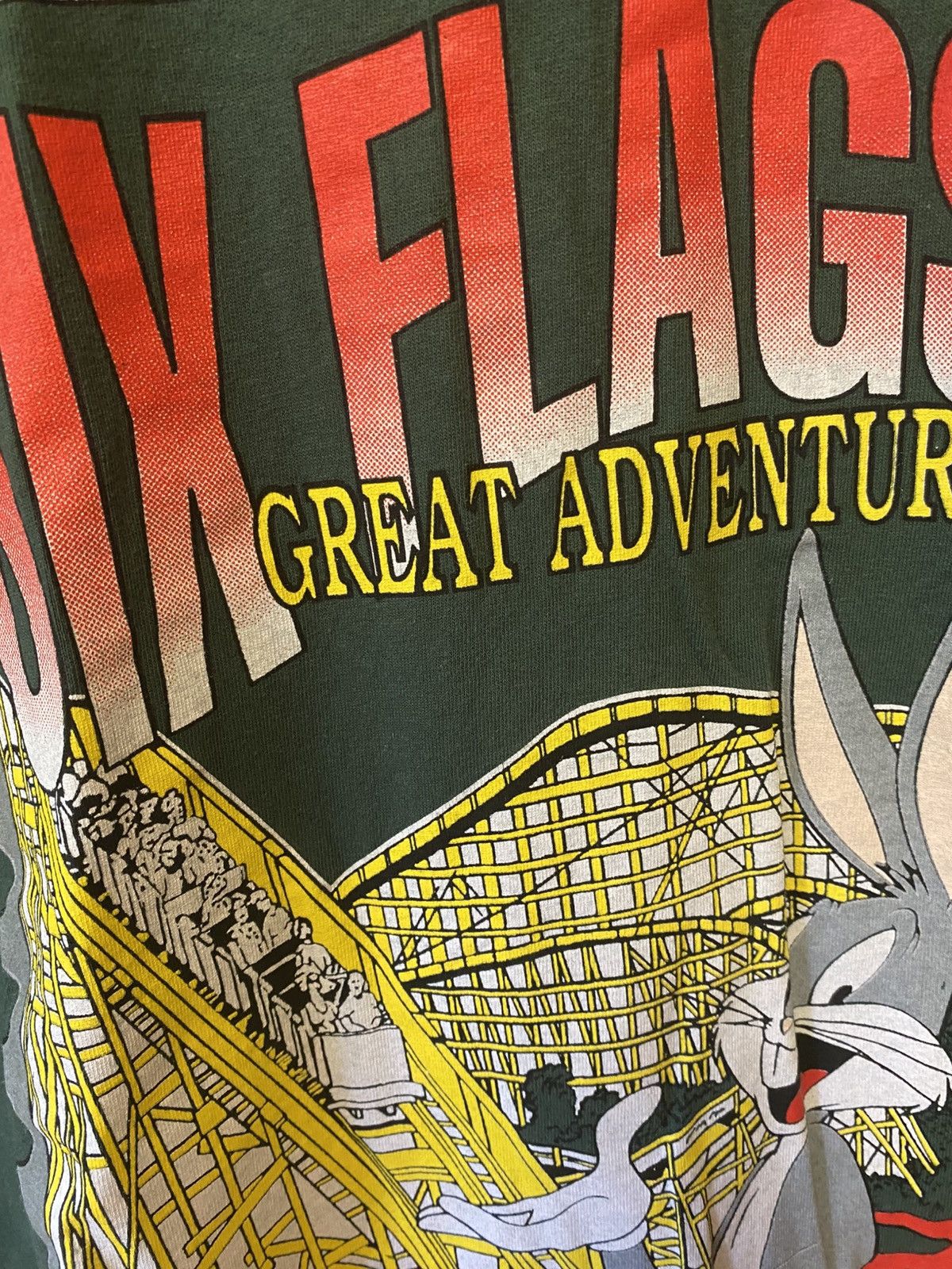 Vintage 1994 Sherry’s Six Flags Wish You Were Here T-Shirt Size US L / EU 52-54 / 3 - 5 Thumbnail