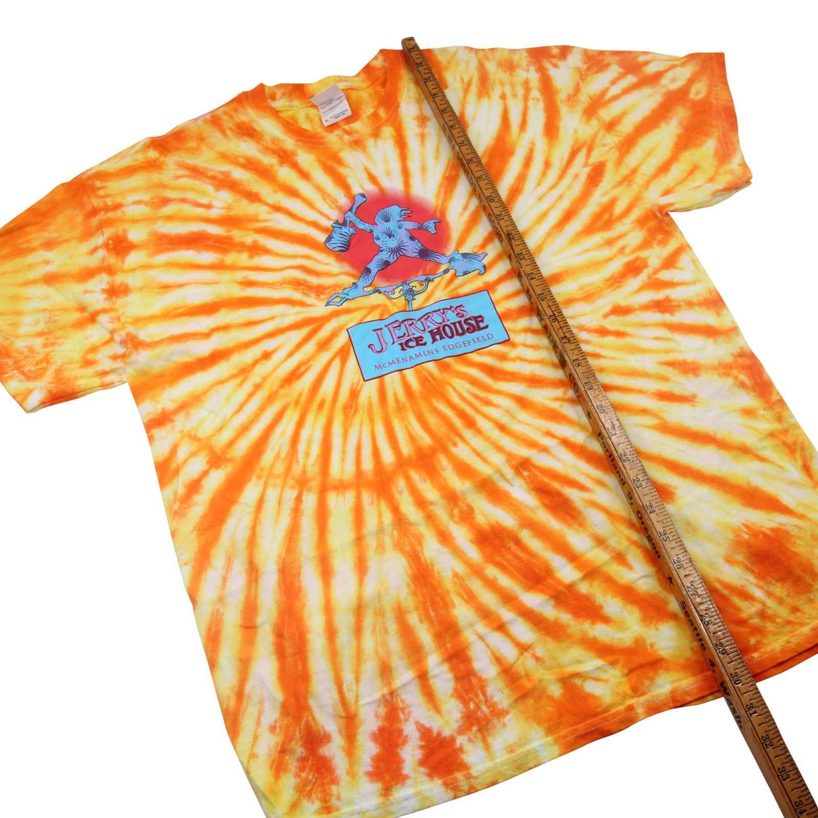 Vintage Mcmenamins "Jerry's Ice House" Tie Dye Graphic T Shirt - XL Size US XL / EU 56 / 4 - 7 Thumbnail