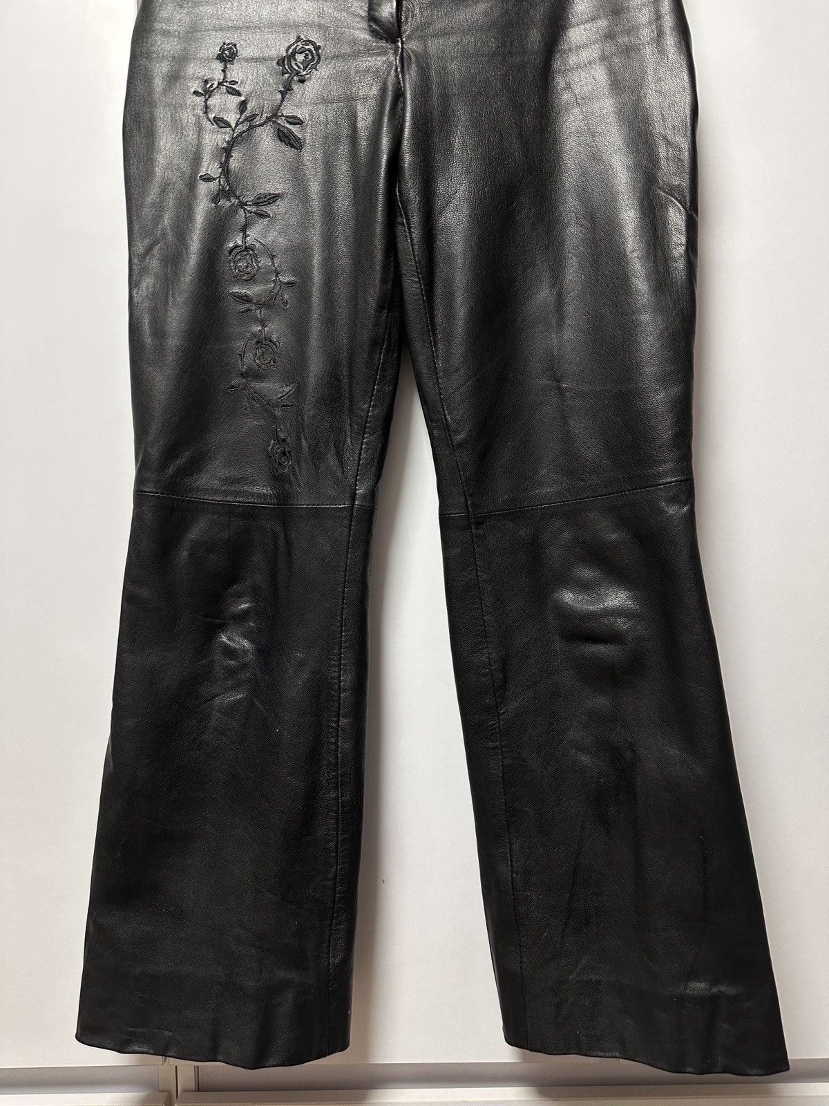 Other Leather pants with embroidery for women size M motorcycle Size 27" / US 4 / IT 40 - 3 Thumbnail