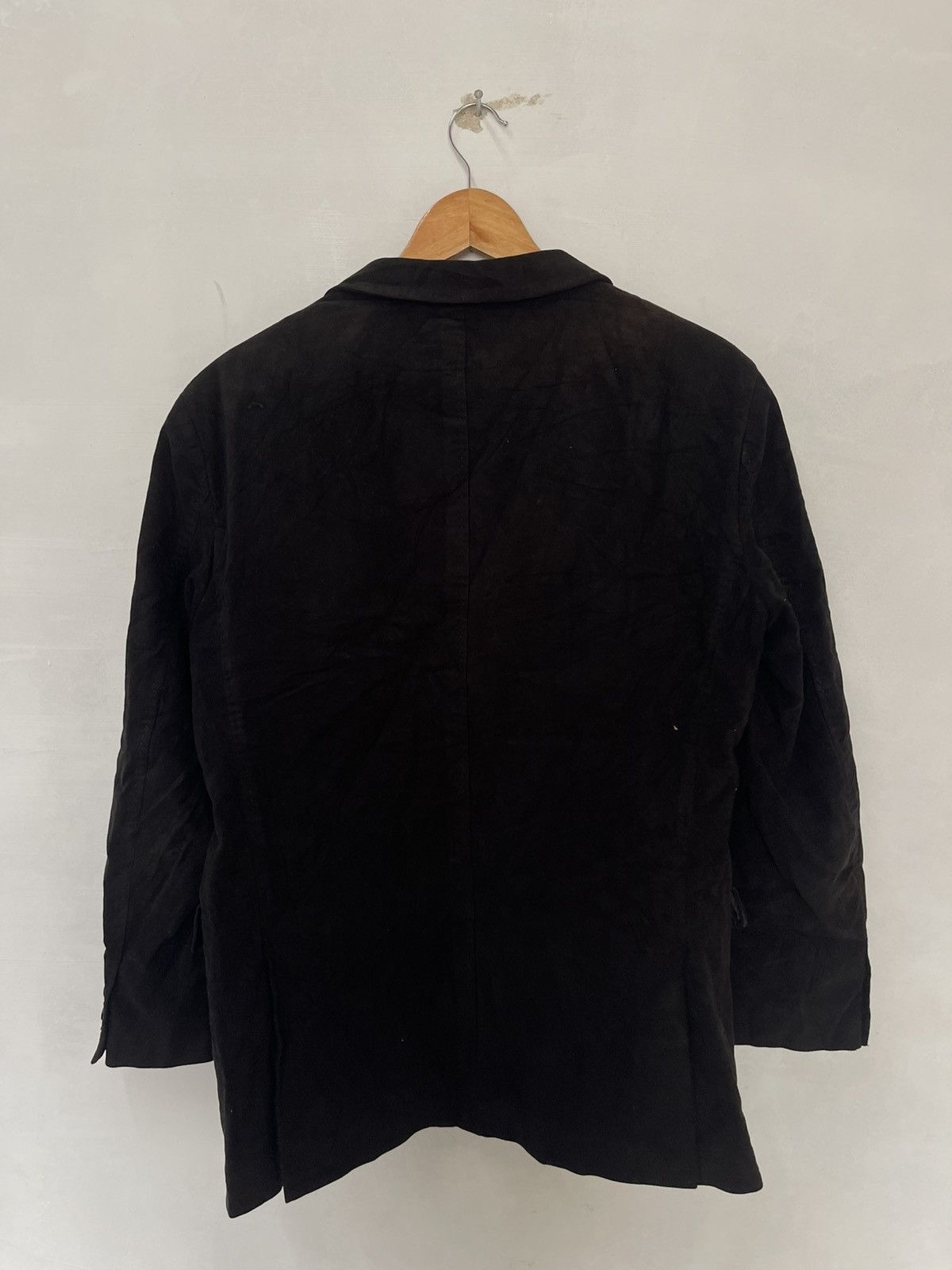 Burberry VINTAGE BURBERRY BLACK BLAZER NOVA CHECK INSIDE Size 42S - 6 Thumbnail