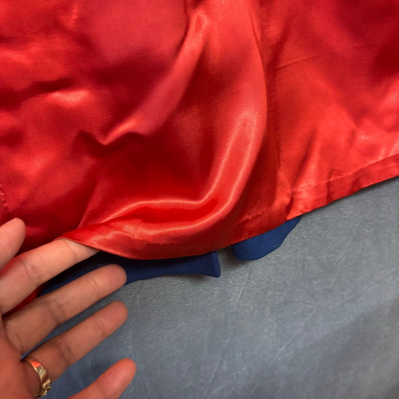 Other Vintage Long Blazer Blue Red 3 Button Long Eclectic Grandpa Size US S / EU 44-46 / 1 - 12 Thumbnail