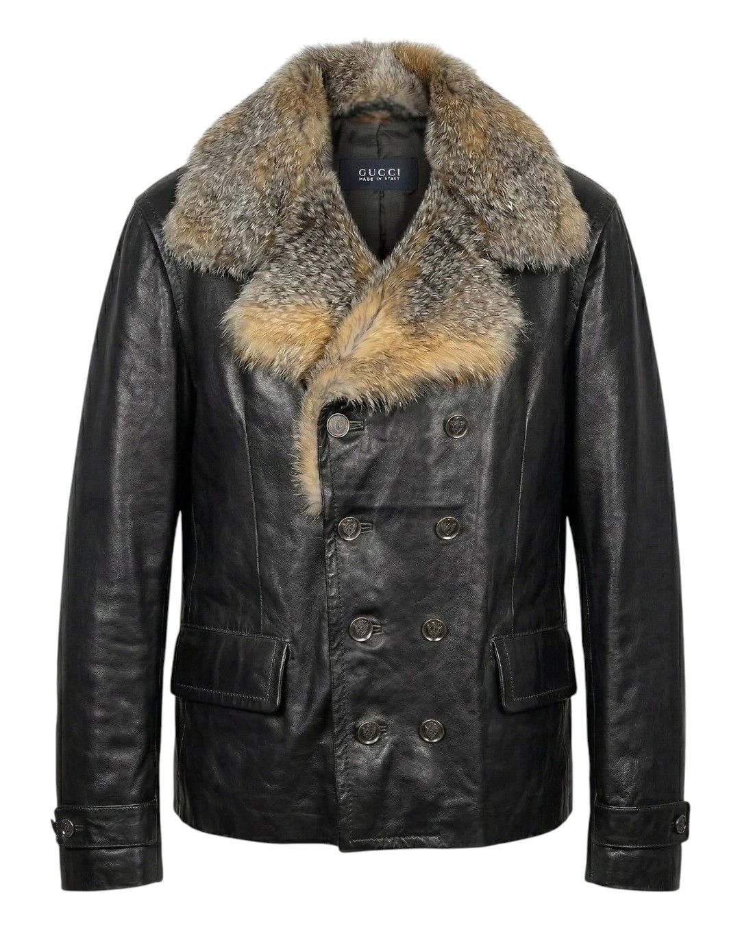 Gucci F/W 2007 RUNWAY LEATHER JACKET WITH FOX FUR COLLAR Size US L / EU 52-54 / 3 - 1 Thumbnail
