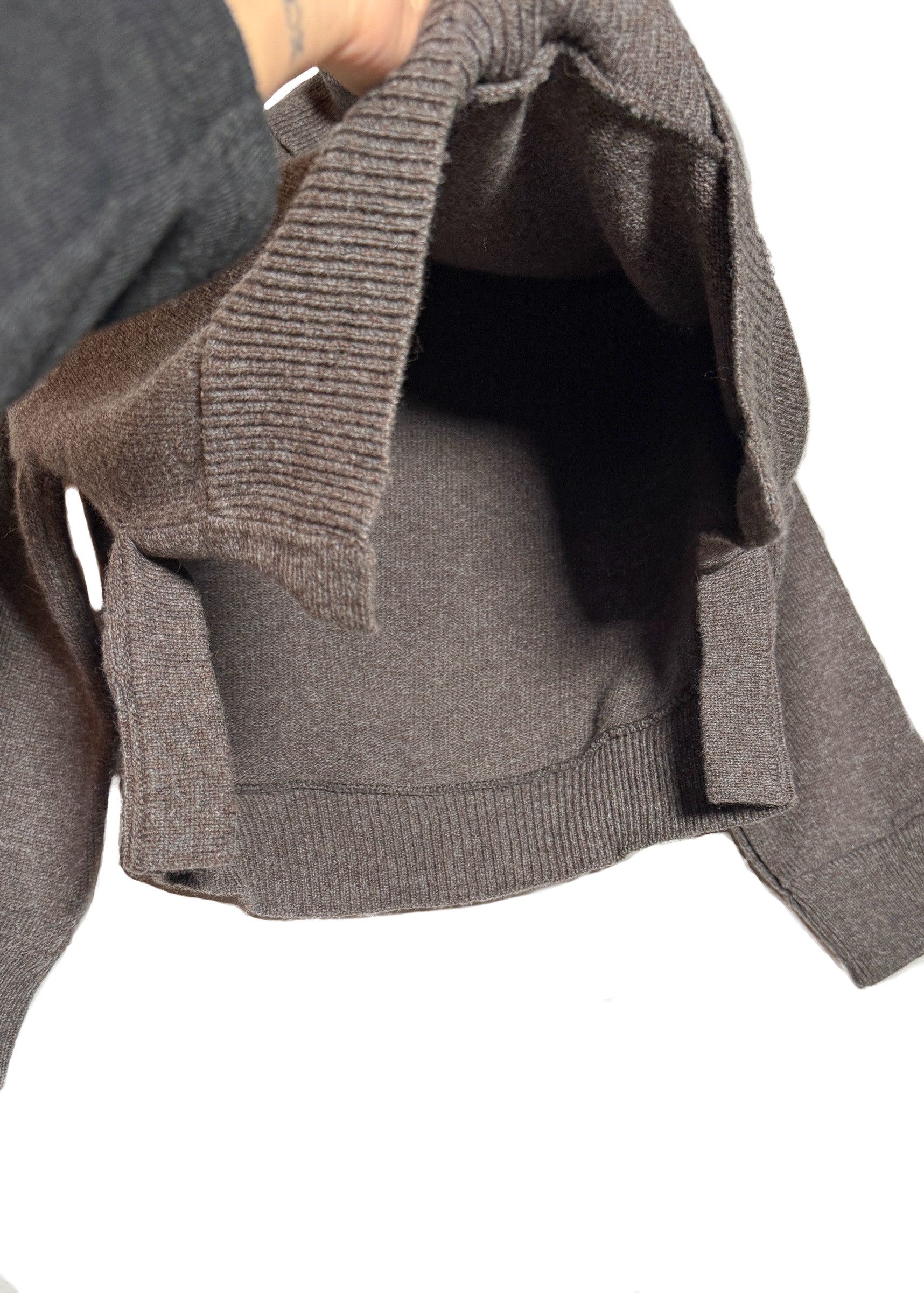 Chloe Chloé Grey Taupe Cropped Turtleneck Sweater Size S / US 4 / IT 40 - 4 Thumbnail
