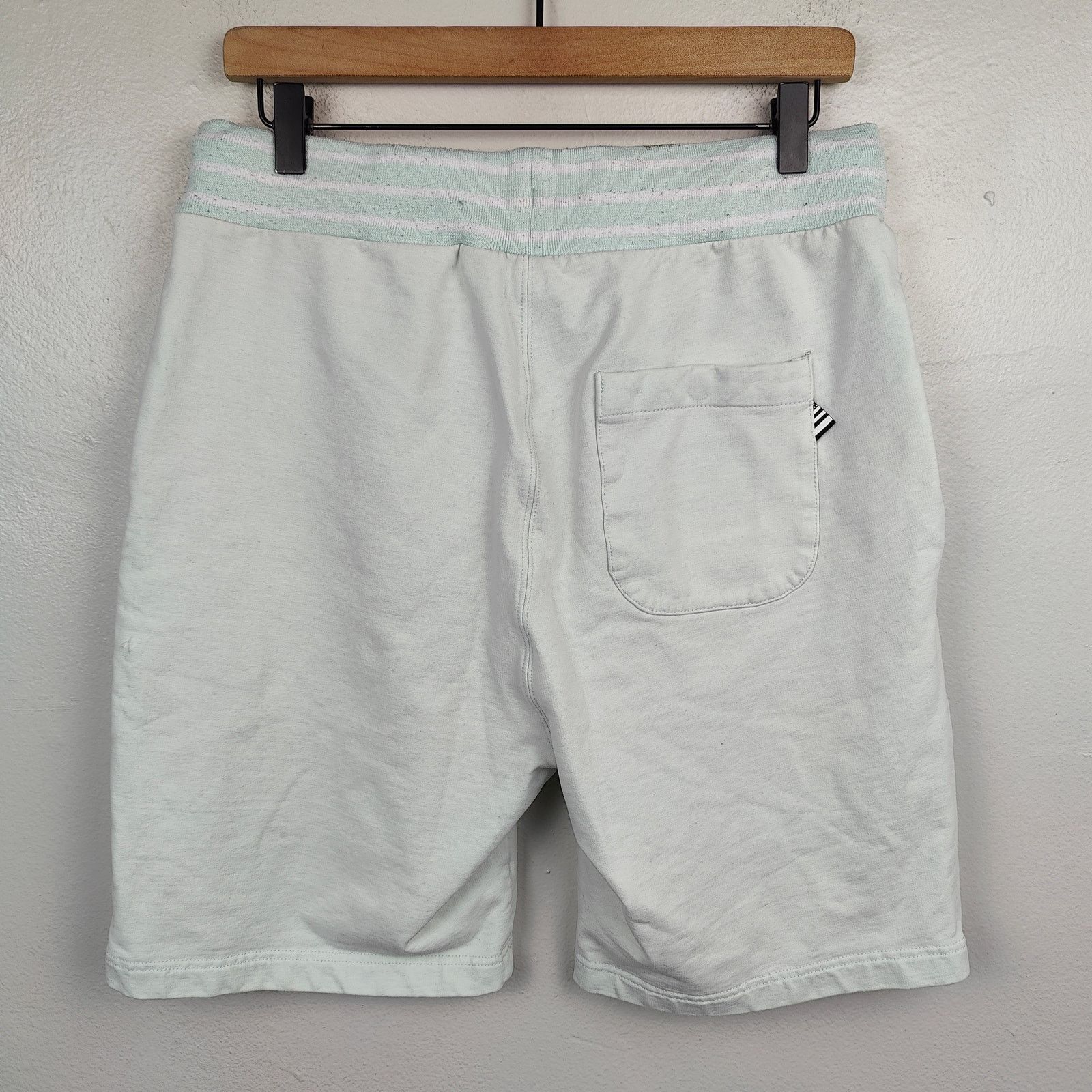 Other Paper Plane Sweat Shorts Mens Medium Light Blue Lounge Size US 32 / EU 48 - 6 Thumbnail