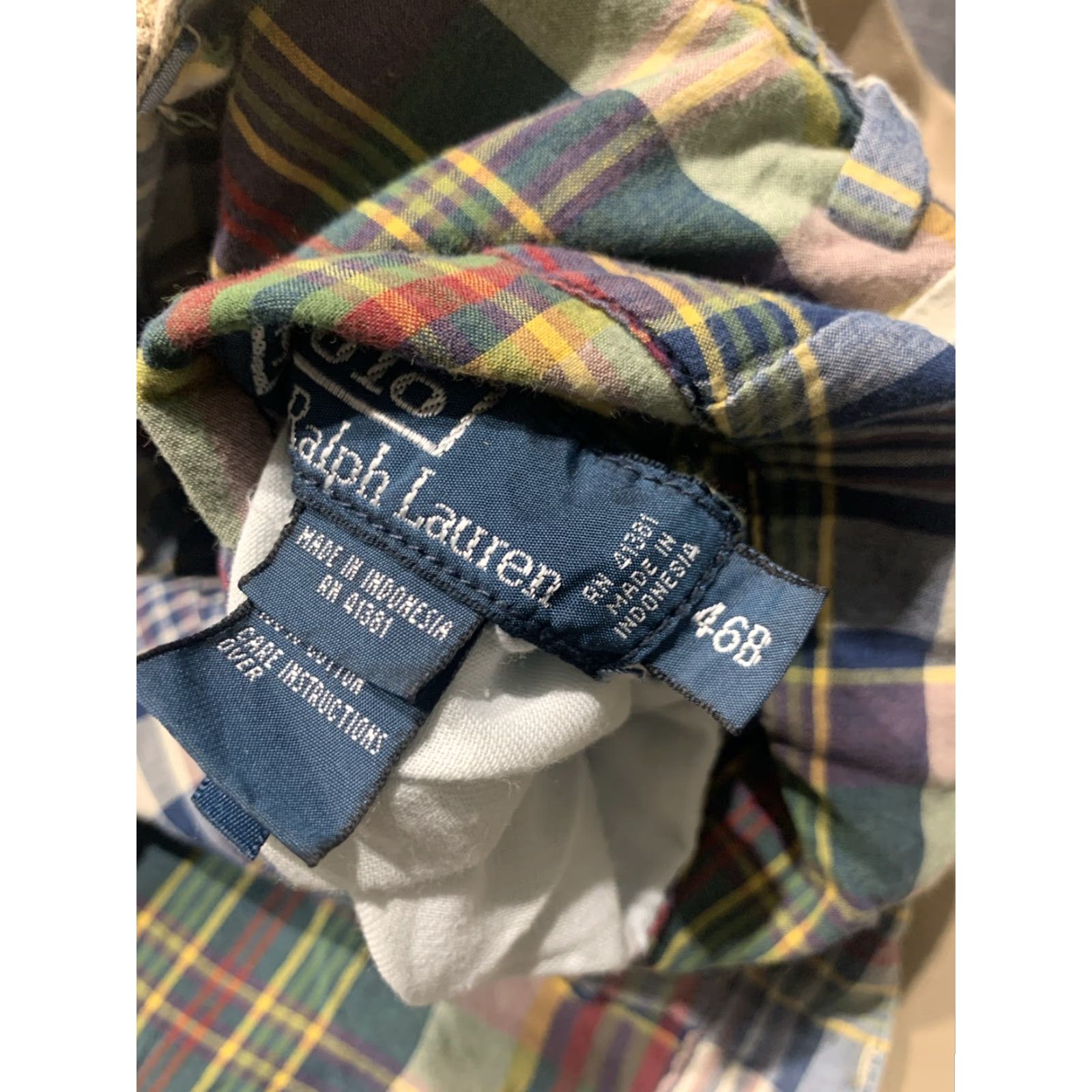 Polo Ralph Lauren VINTAGE Polo Ralph Lauren Reversible Shorts Men 46 Big & Tall Chino Outdoor Plaid Khaki Size US XXL / EU 58 / 5 - 4 Thumbnail
