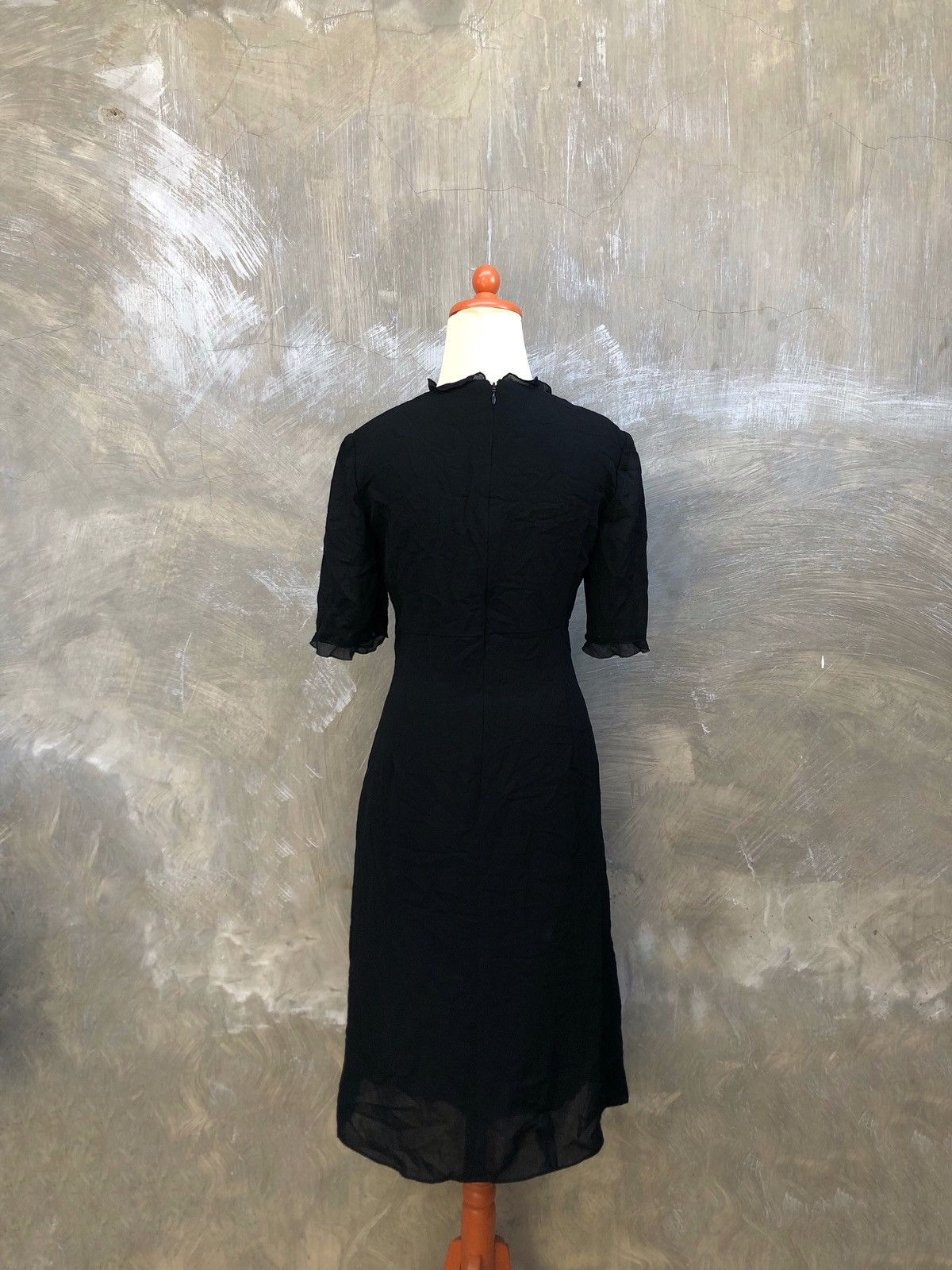 Chloe Chloe Formal Black Midi Dress Size XS / US 0-2 / IT 36-38 - 4 Thumbnail