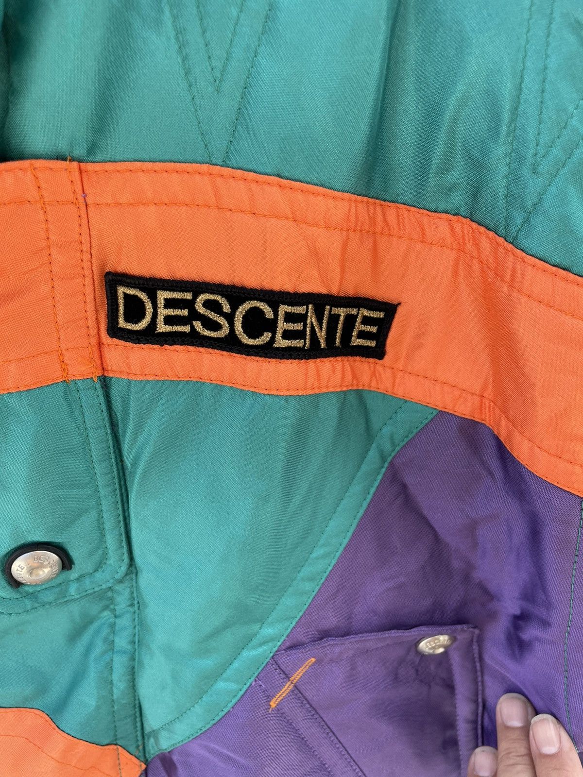 Descente Vintage 90s Descente Spain Ski Team Down Jacket Made n Japan Size US S / EU 44-46 / 1 - 3 Thumbnail