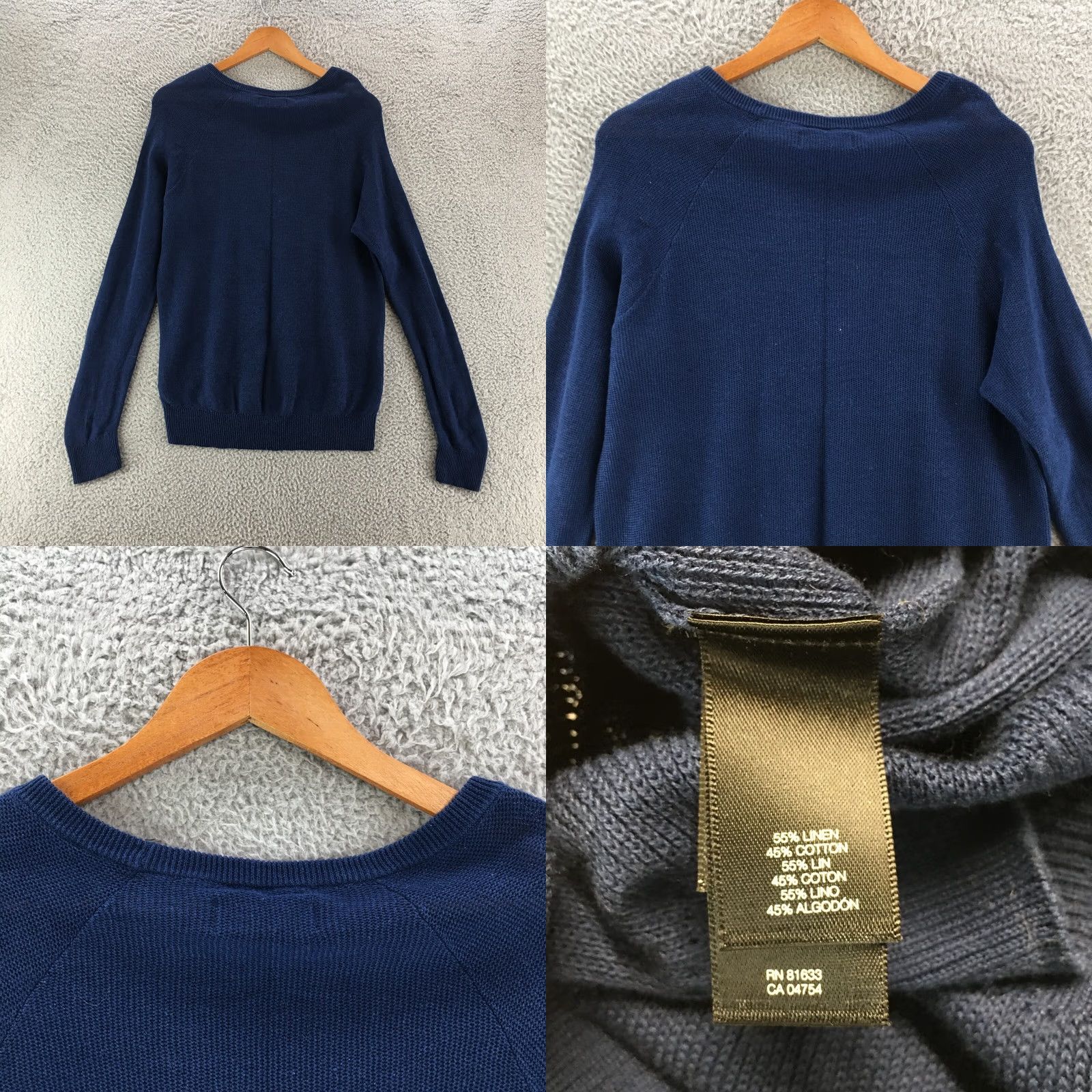 Kenneth Cole Kenneth Cole Pullover Sweater Womens Small Blue Knitted Long Sleeve Round Neck Size S / US 4 / IT 40 - 8 Thumbnail