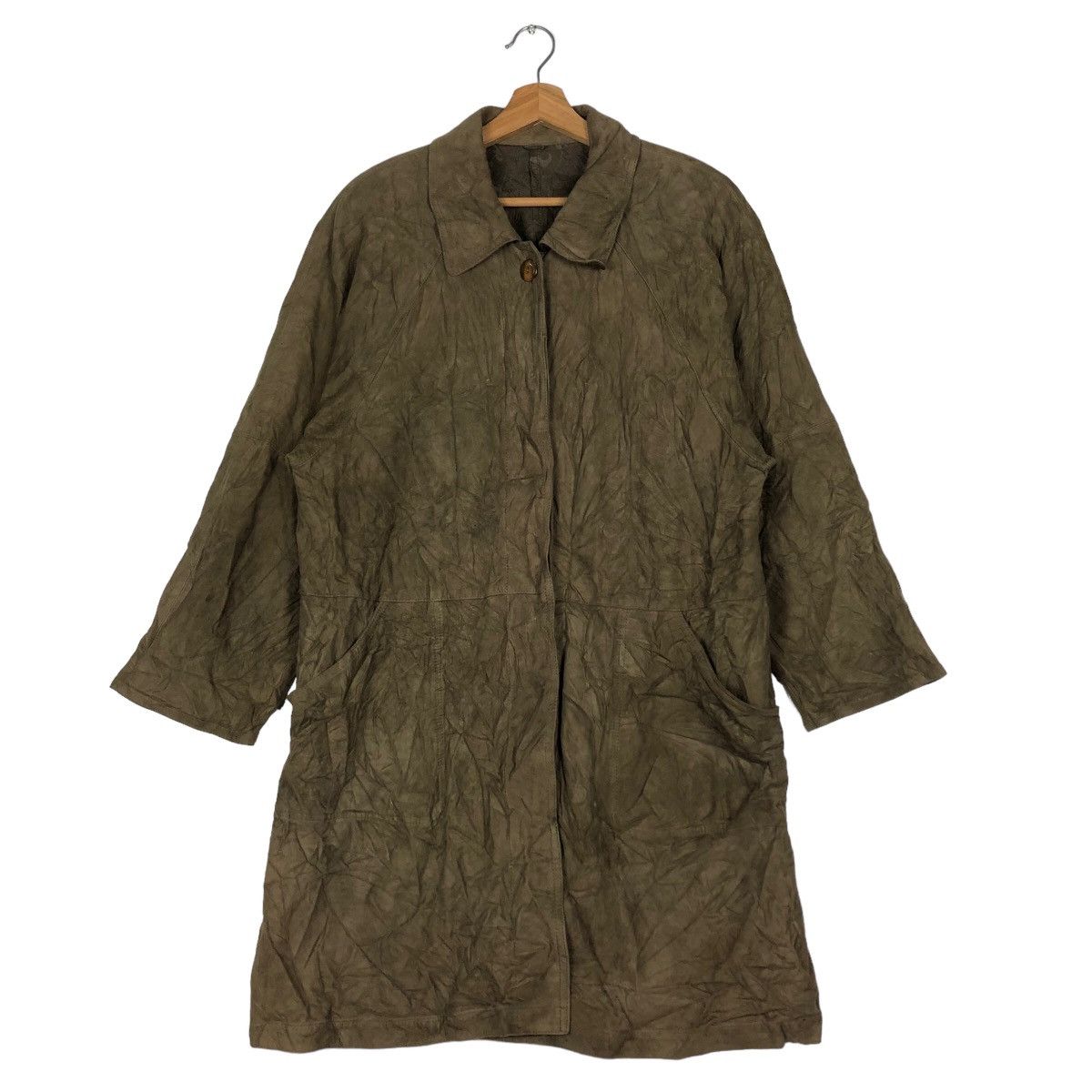 Lancel 🔥Rich Brown - Long Fly Jacket Genuine Leather Lance Paris Size US M / EU 48-50 / 2 - 1 Thumbnail