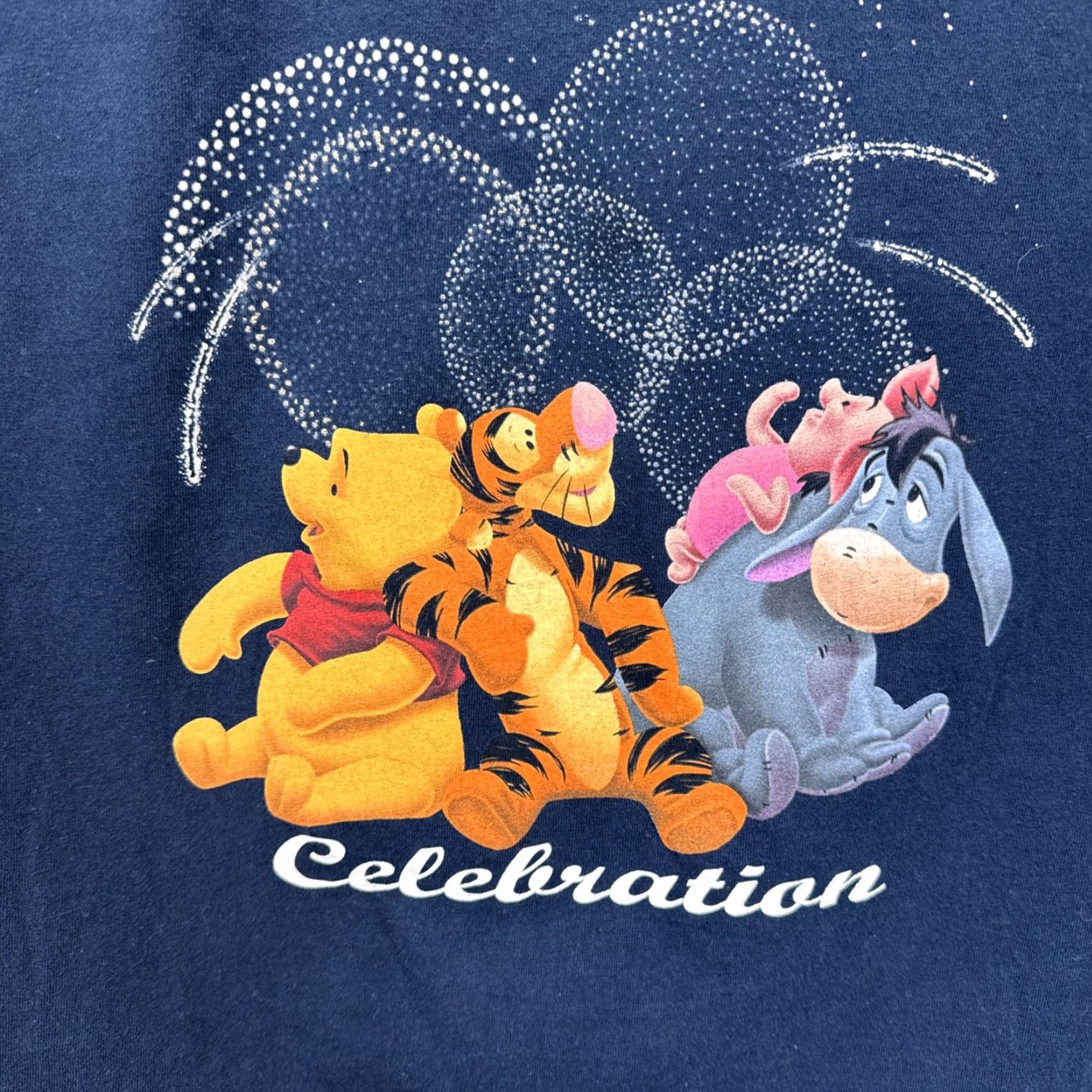 AAA VINTAGE Winnie Pooh Cartoon Big Print XL T-Shirt Unisex Adults Blue 90s Disney Size US XL / EU 56 / 4 - 2 Thumbnail