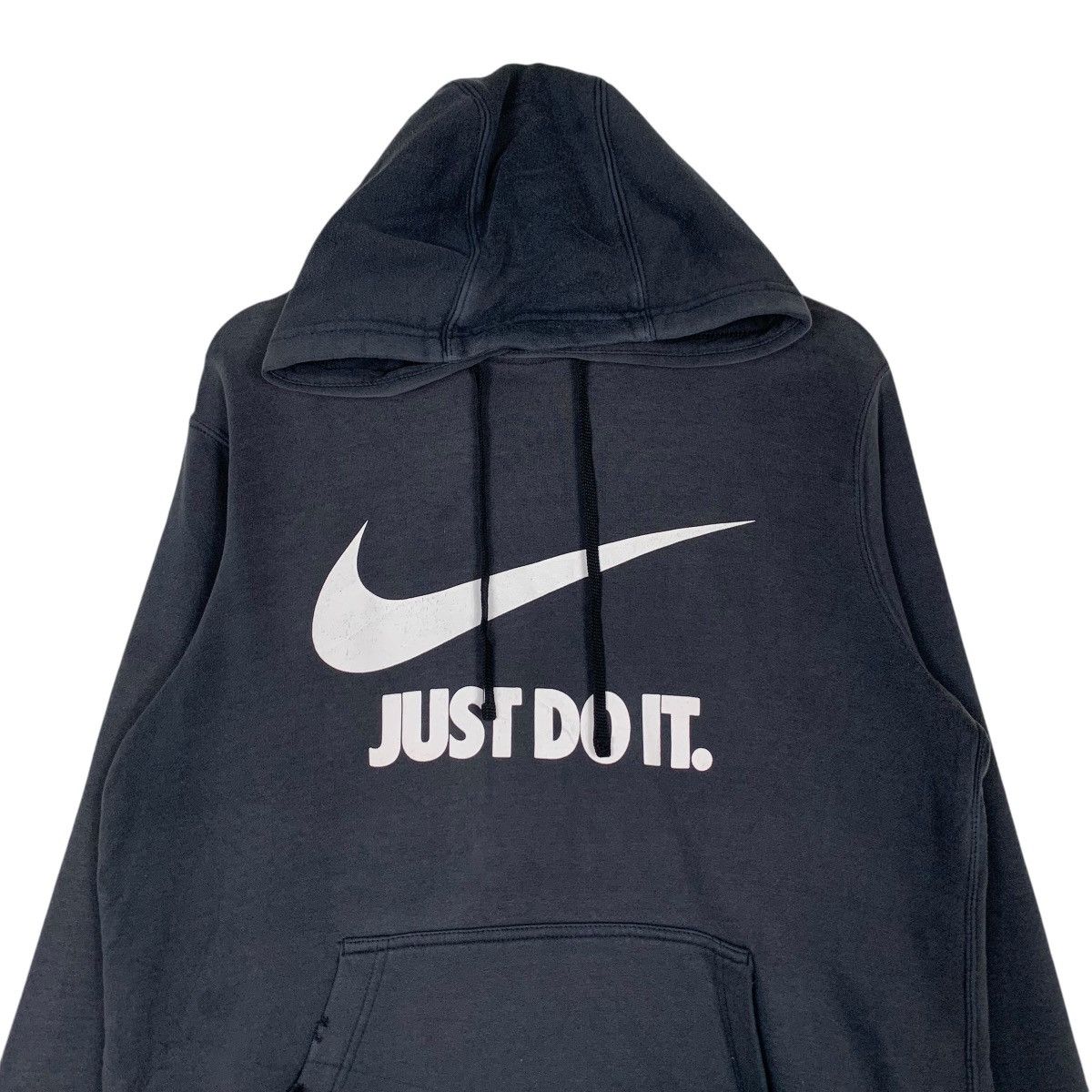 Nike NIKE Big Swoosh Logo Just Do It Pullover Hoodies #1334-C60 Size US M / EU 48-50 / 2 - 2 Thumbnail
