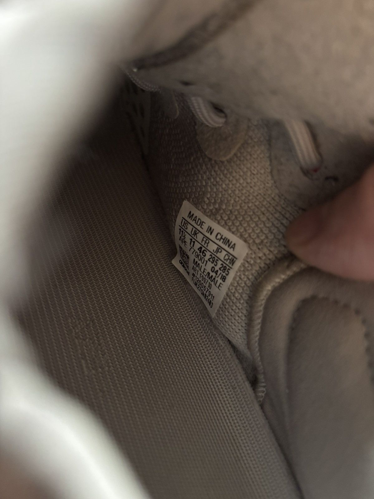 Adidas × Kanye West 11.5 Yeezy 350 V2 ‘Sesame’ Size US 11.5 / EU 44-45 - 6 Thumbnail