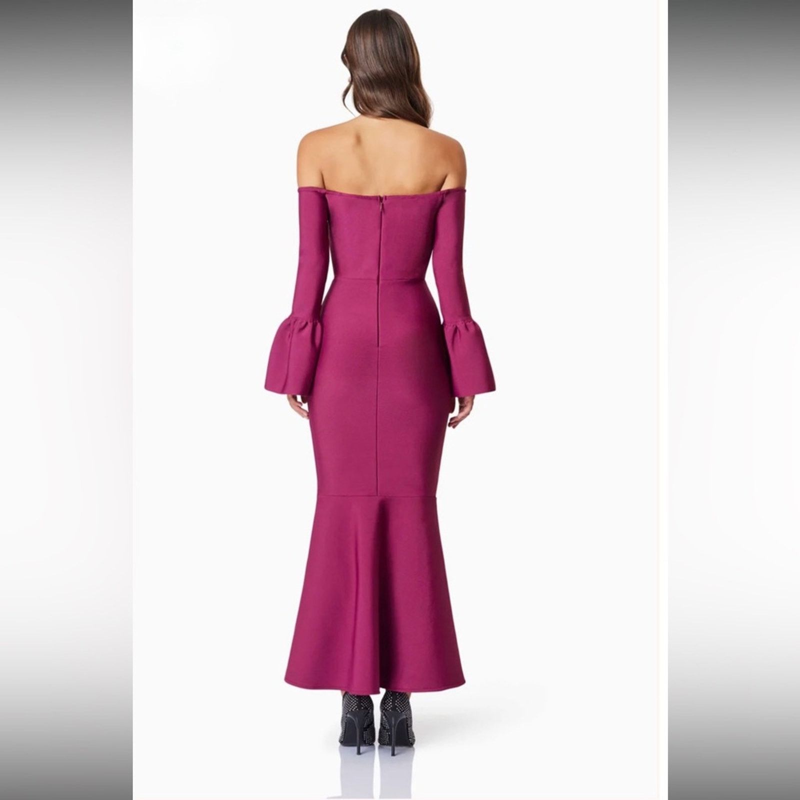 ELLIATT NWT Elliatt $220 Off-Shoulder Wine Dress Size Small Size S / US 4 / IT 40 - 3 Thumbnail