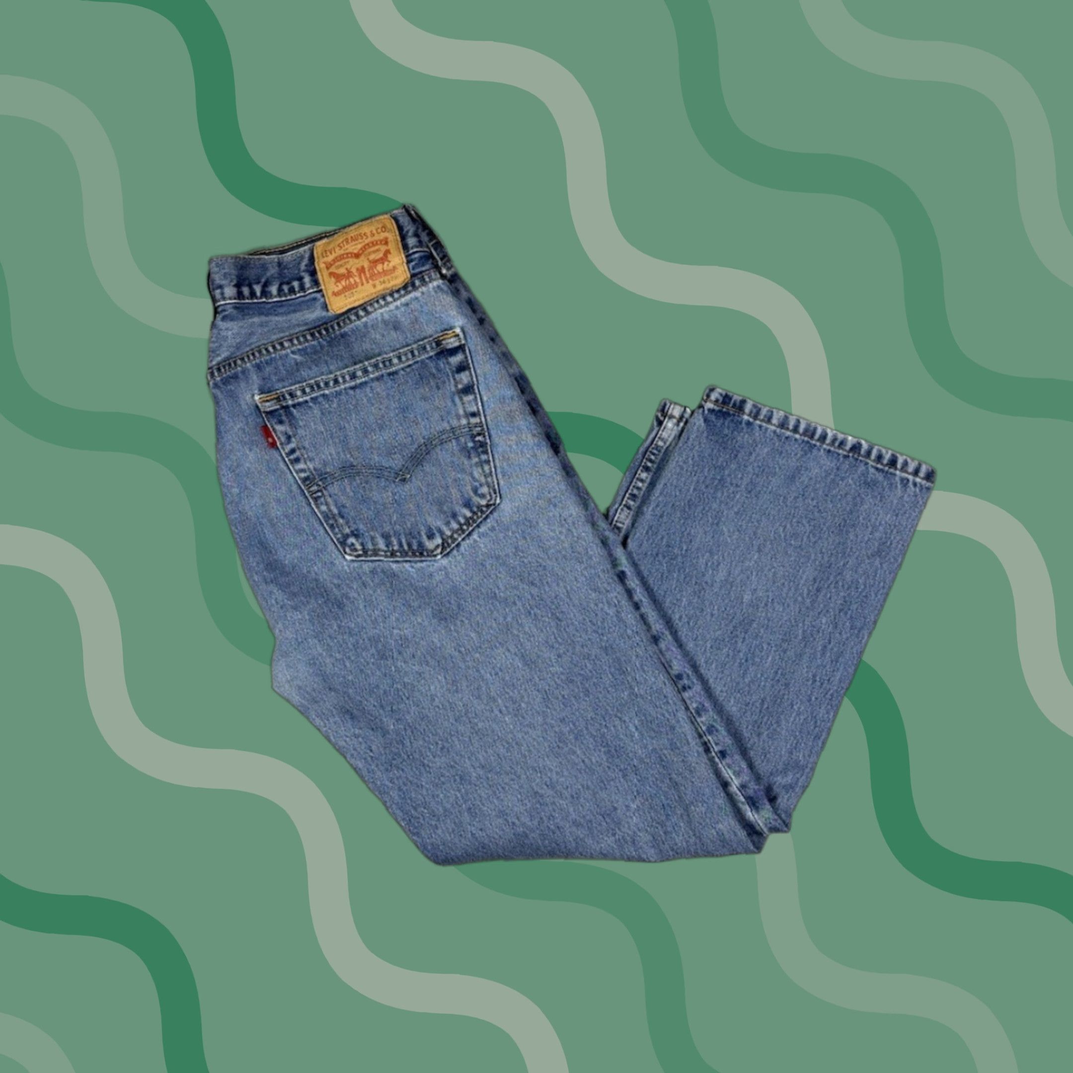Levi's VINTAGE Levi's 505 Jeans Straight Denim 36x29 Men Regular 90s USA Retro Medium Blue Cotton Jeans Size US 36 / EU 52 - 1 Thumbnail