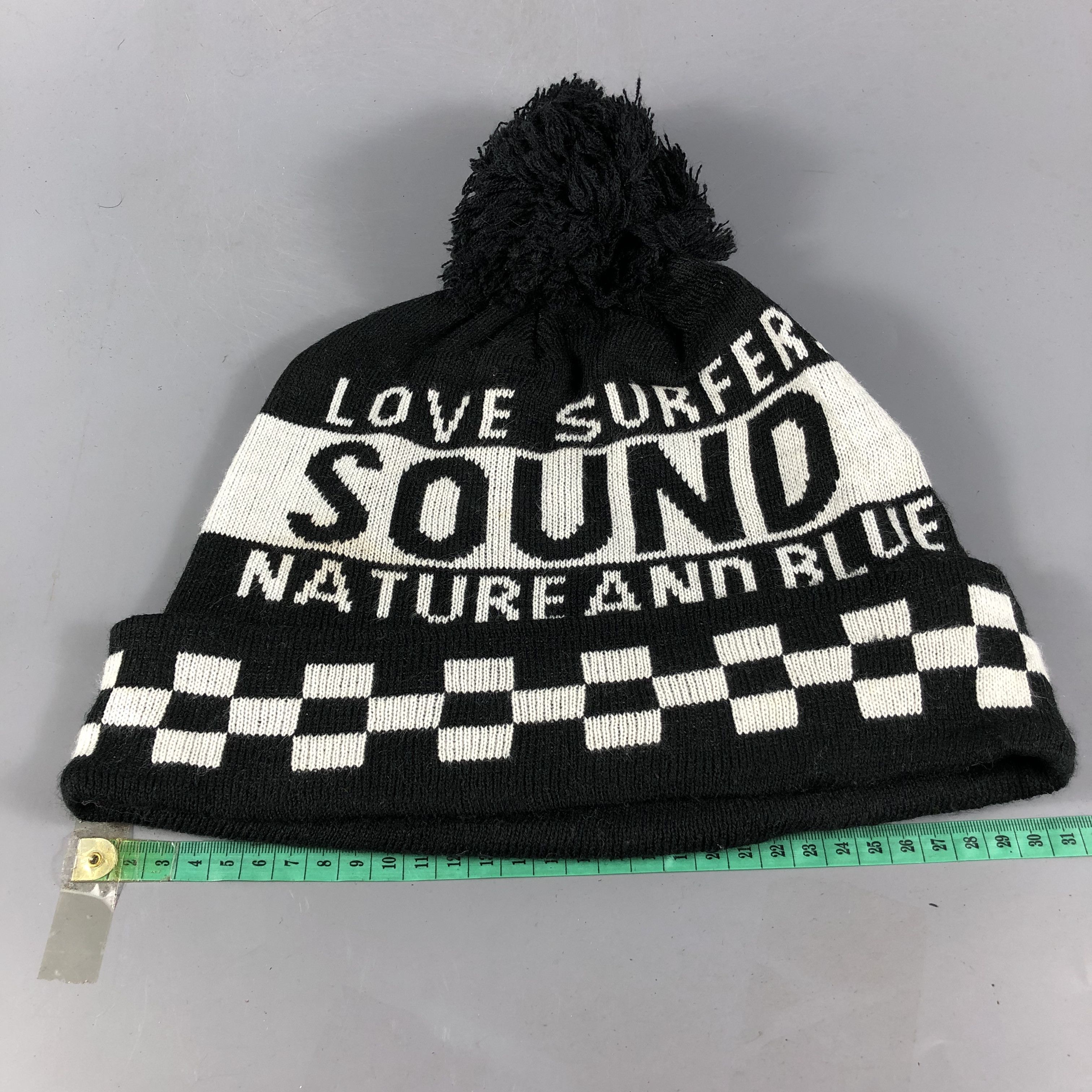 Vintage Nature And Blue Slouchy Bobble Beanie Snowcap Snow Hat B787 Size ONE SIZE - 3 Thumbnail