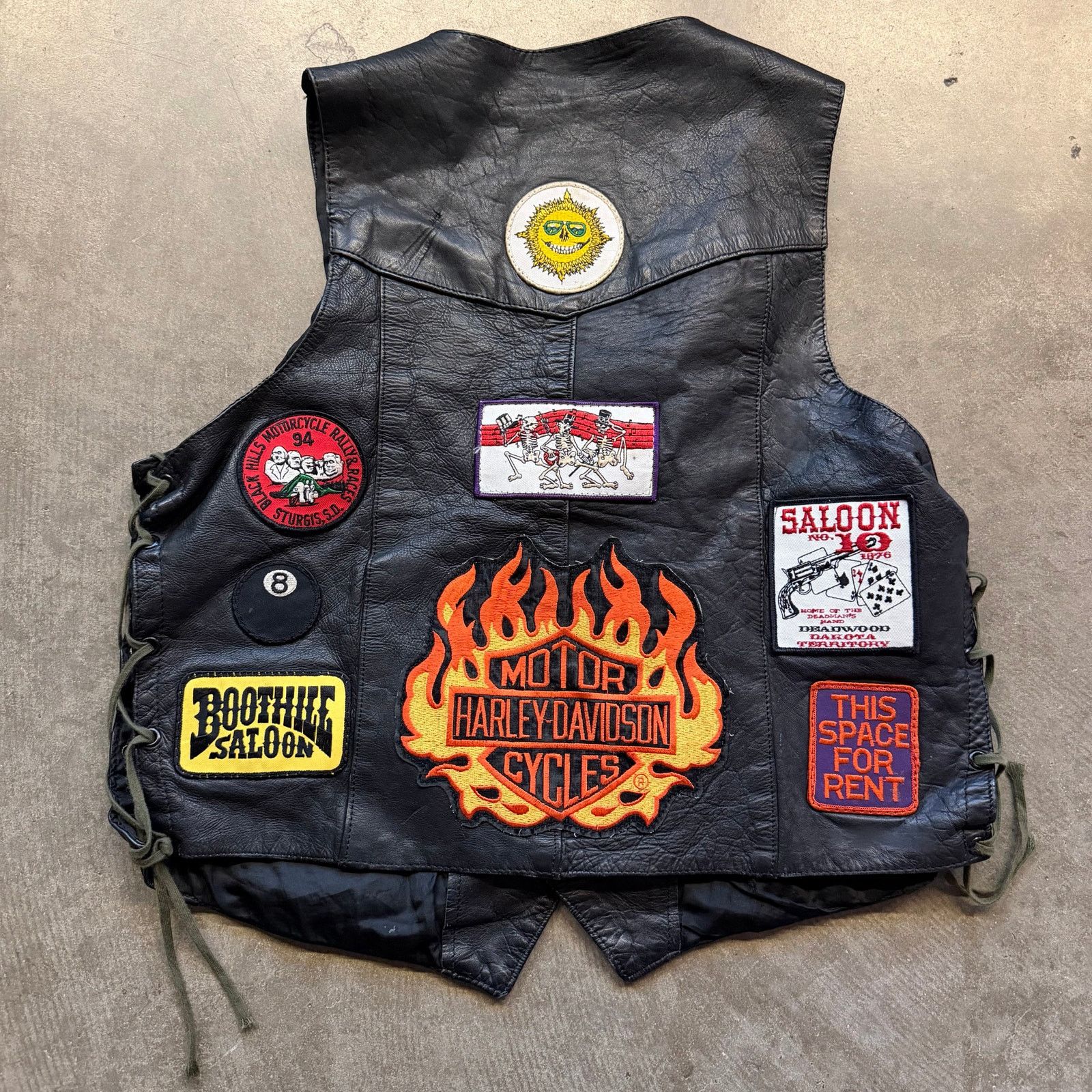 Harley Davidson Diamond Leather Harley Davidson Biker Vest Size US L / EU 52-54 / 3 - 3 Thumbnail