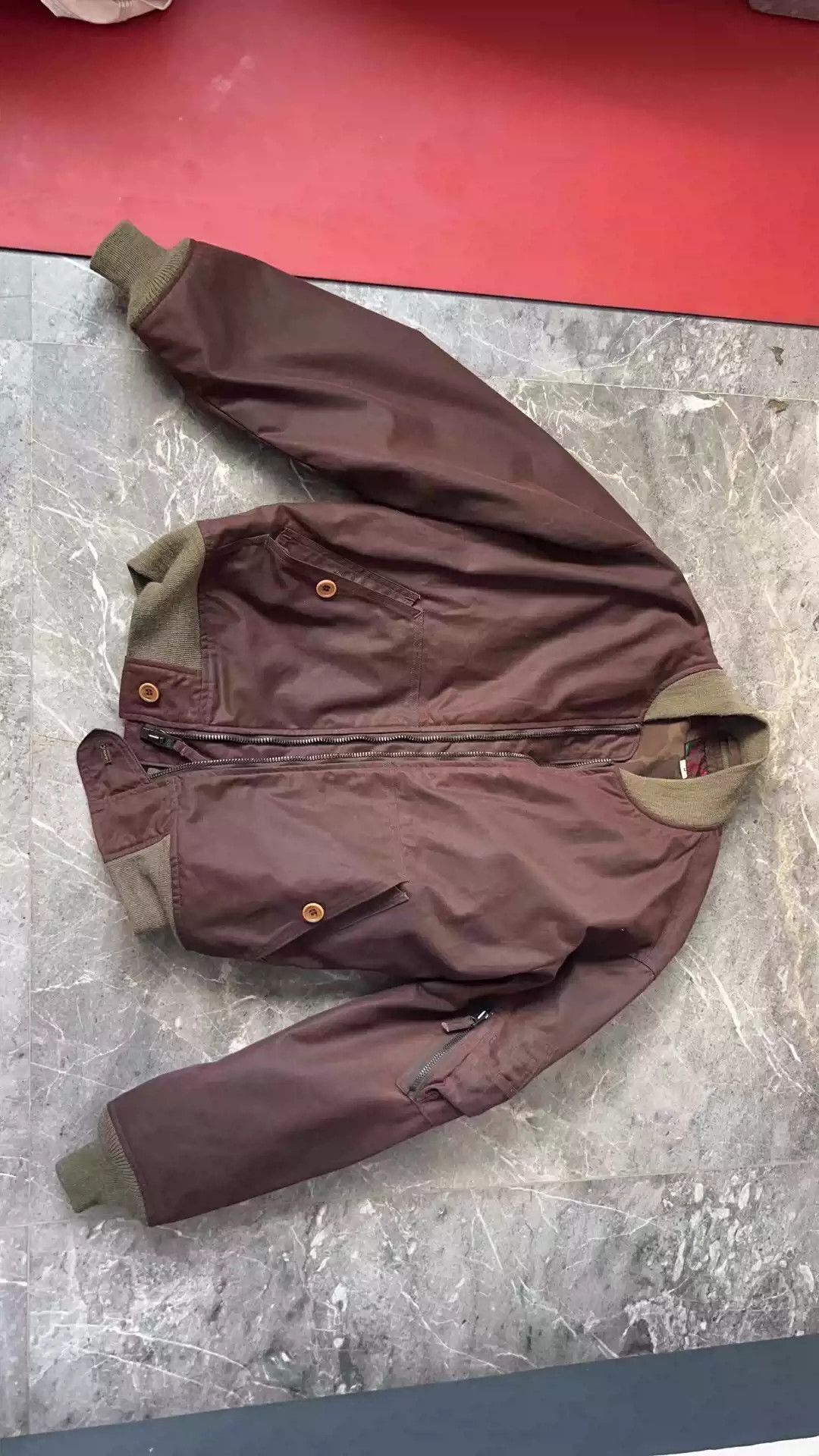 image of Freewheelers L-2 Outdoor Line Wax Model in Red, Men's (Size Medium)