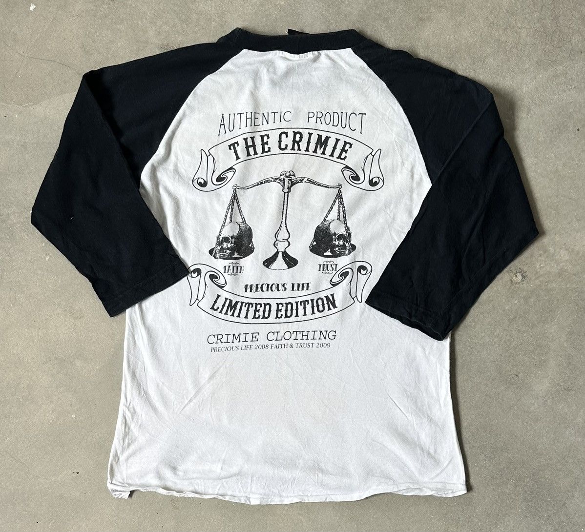 Japanese Brand THE GRIMIE CLOTHING SKULL RAGLAN Size US M / EU 48-50 / 2 - 1 Thumbnail