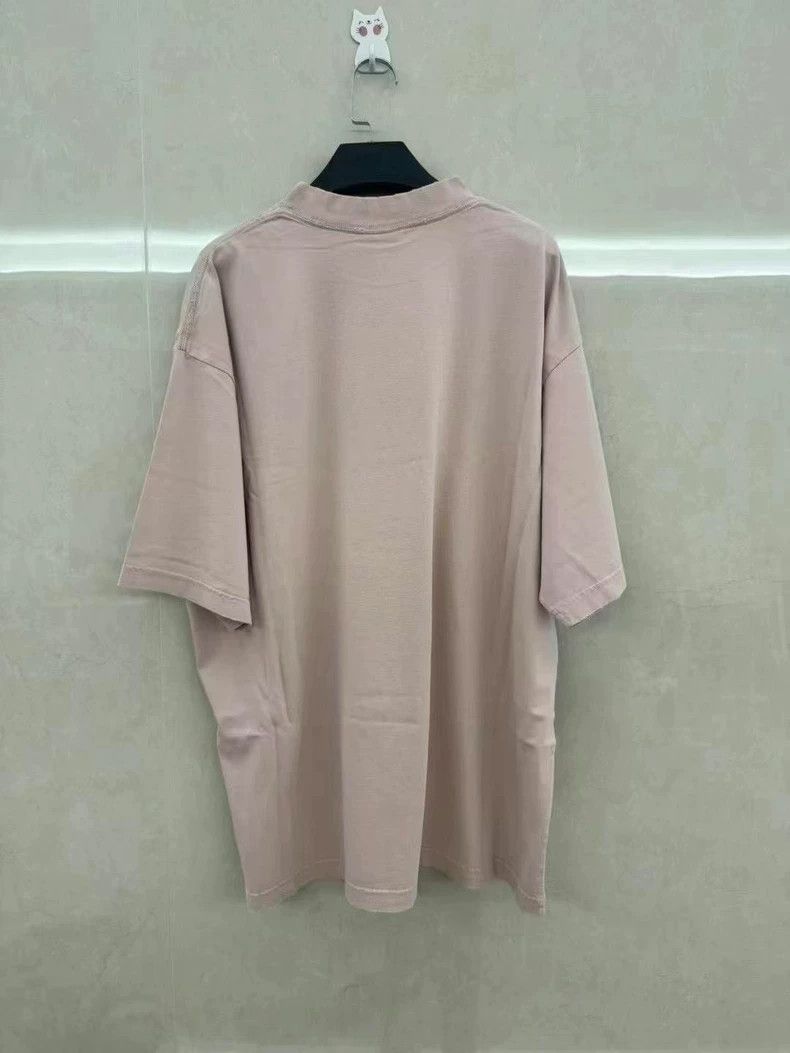 Balenciaga Balenciaga Pink Reversed Letter Short Sleeve Size US L / EU 52-54 / 3 - 2 Thumbnail