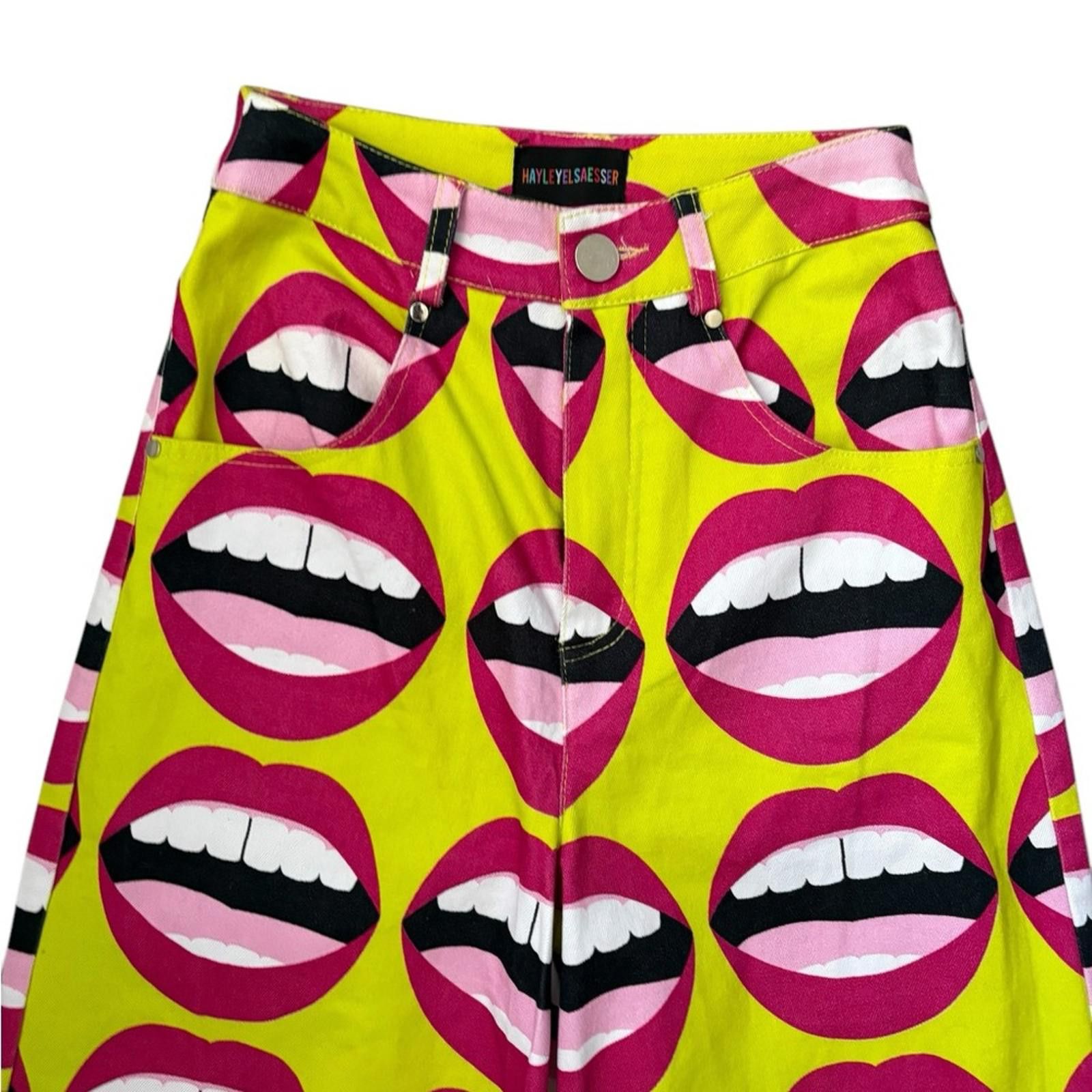 Other Hayley Elsaesser Mouthy Wide Leg Festival Pants Size 26" / US 2 / IT 38 - 7 Thumbnail
