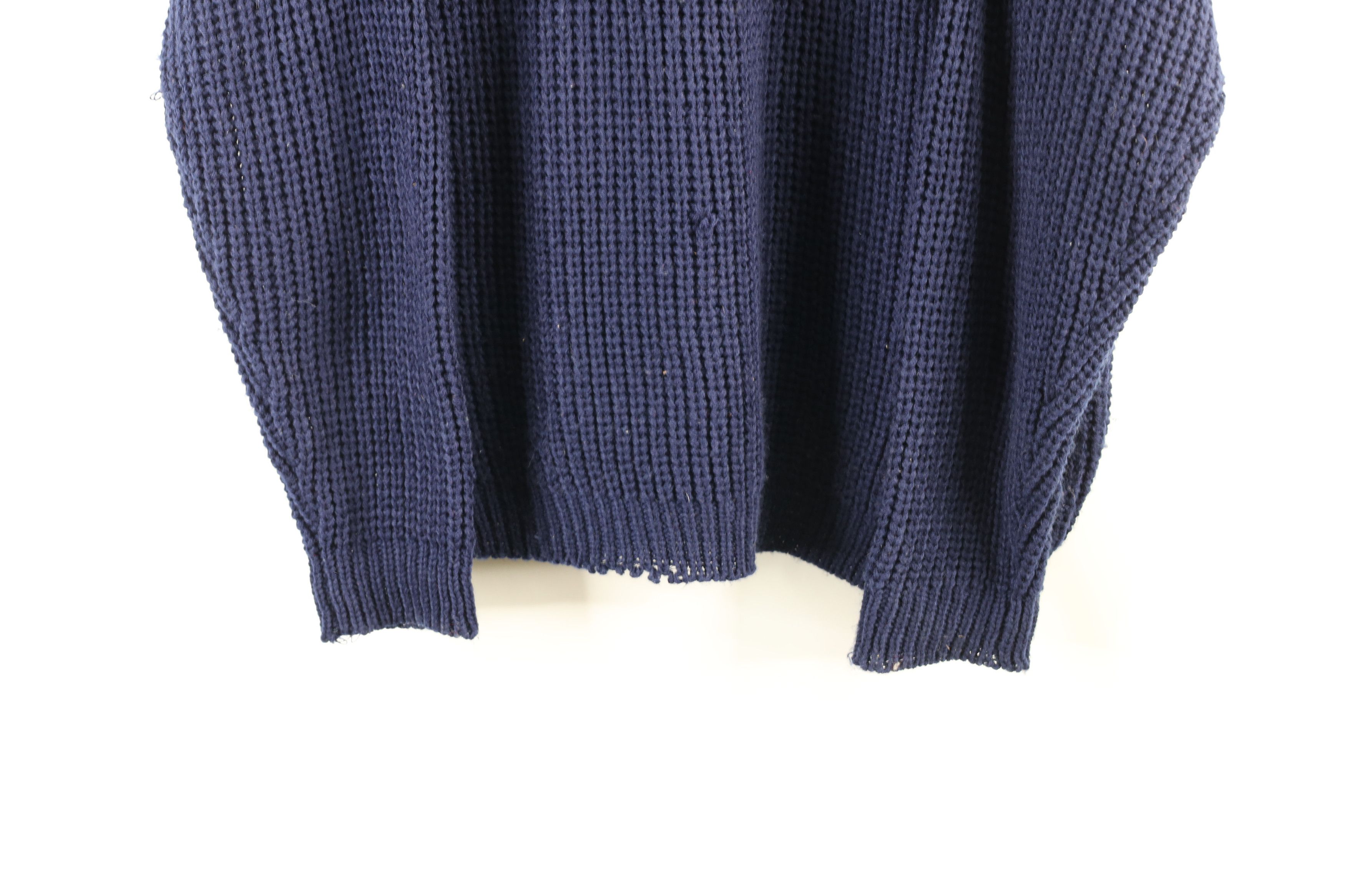 Vintage Vintage 90s Streetwear Baggy Chunky Ribbed Knit Sweater Size US L / EU 52-54 / 3 - 3 Thumbnail