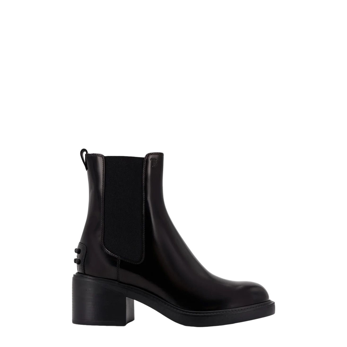 TOD'S Black Leather 50mm Ankle Boots New & Authentic (Women'
